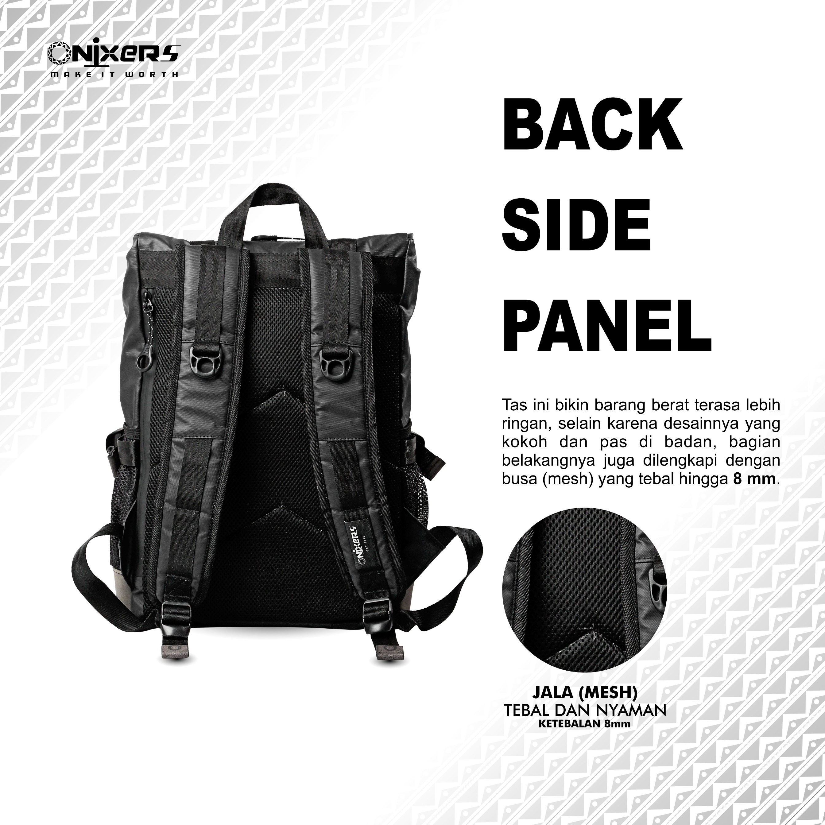 Onixers IMPALA Tas Backpack Pria Waterproof
