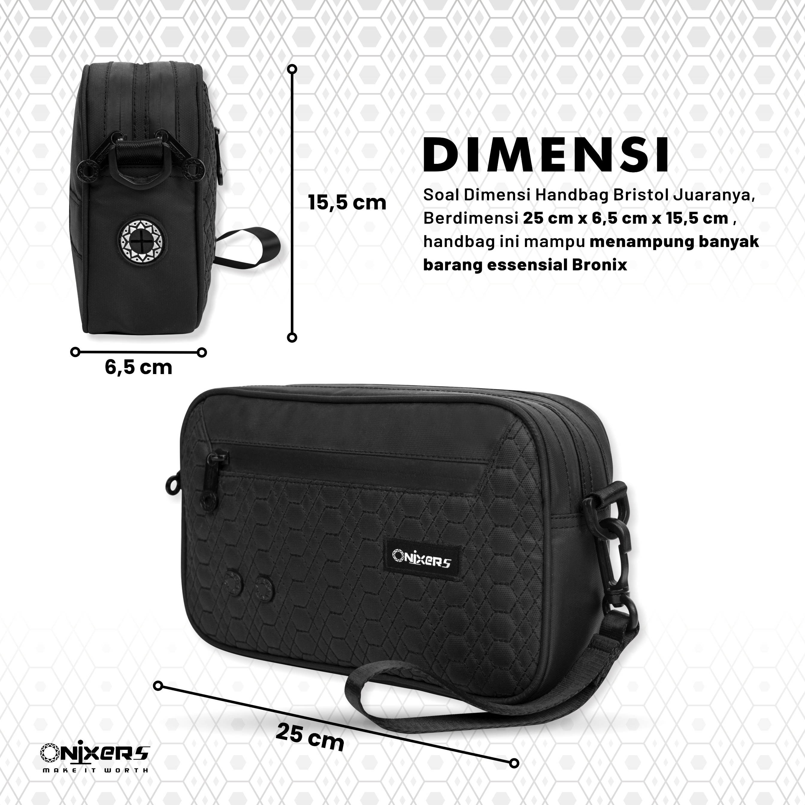Onixers BRISTOL Handbag Tas Tangan Pria