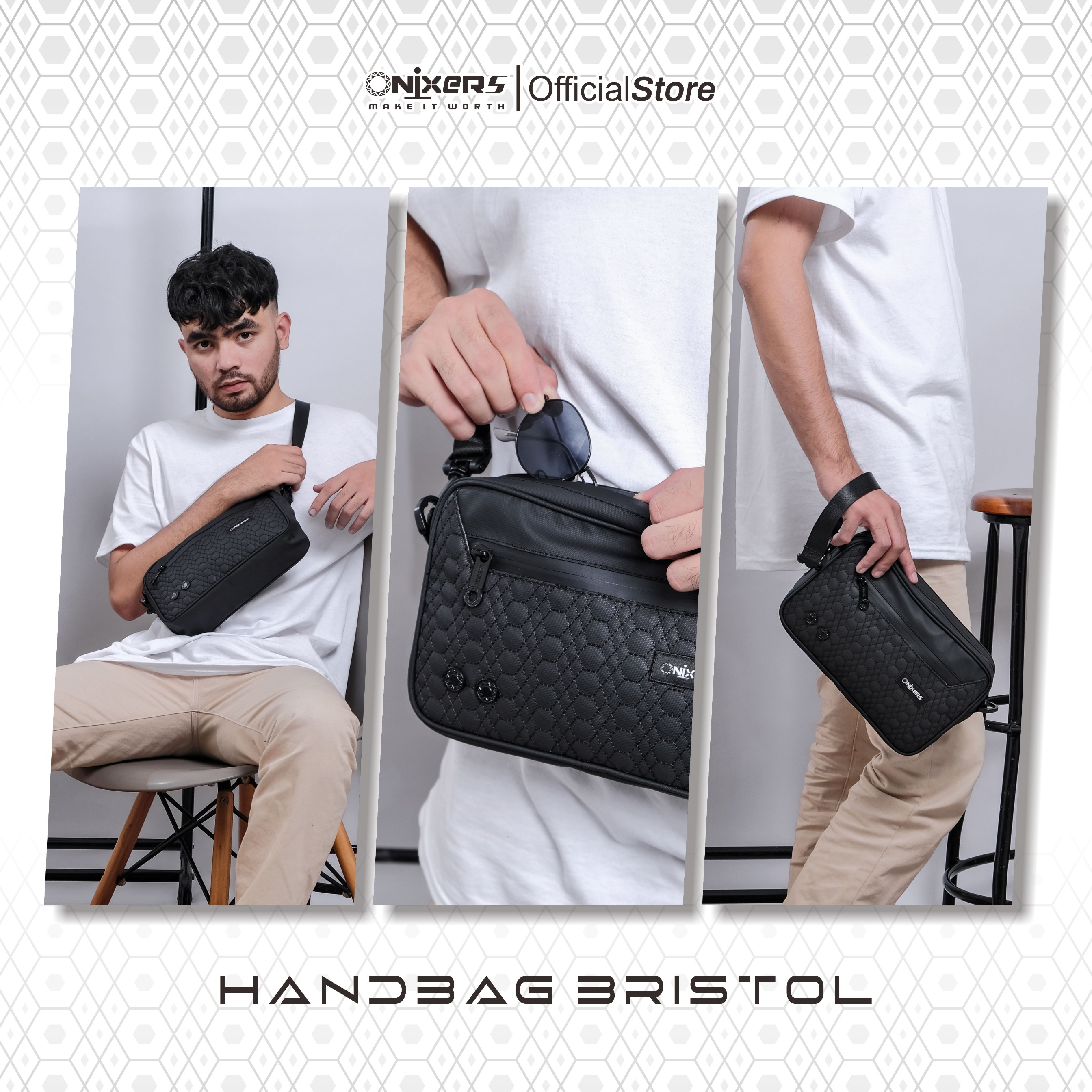 Onixers Bundling Eksklusif Handbag BRISTOL + Box + Keychain + Sticker