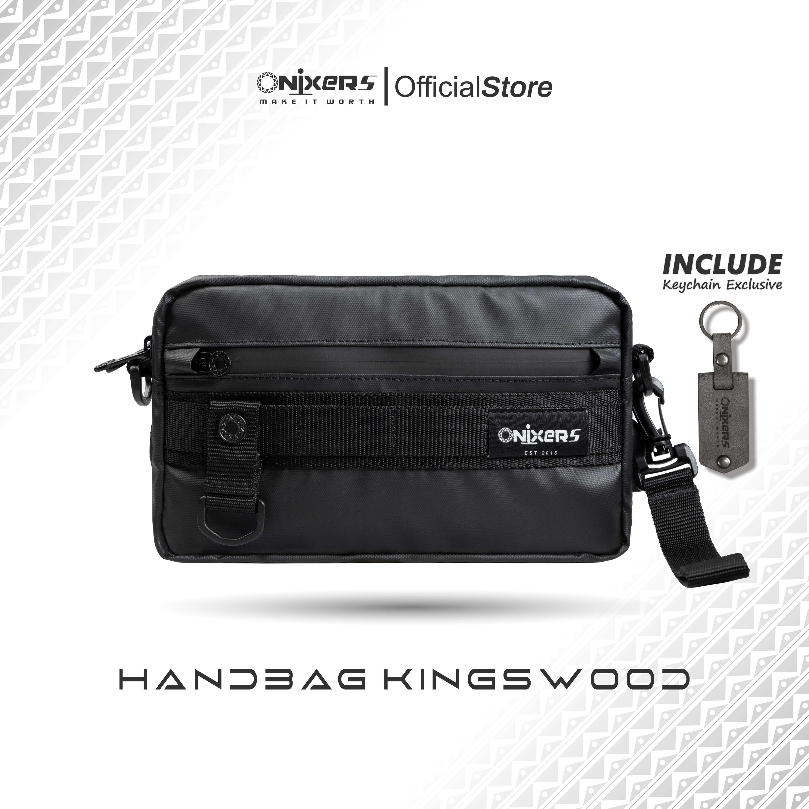 Onixers KINGSWOOD Handbag Tas Tangan Pria Waterproof