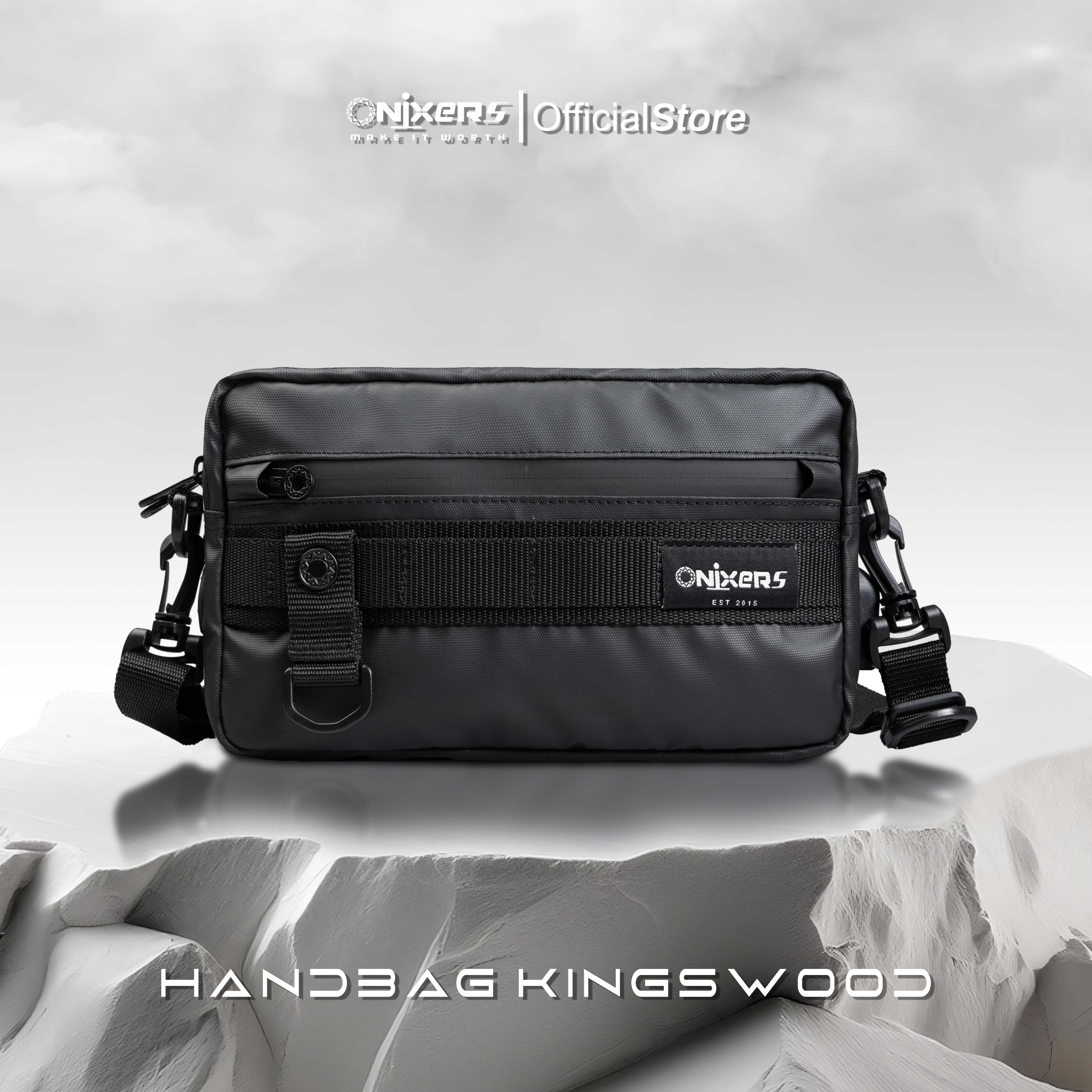 Onixers KINGSWOOD Handbag Tas Tangan Pria Waterproof