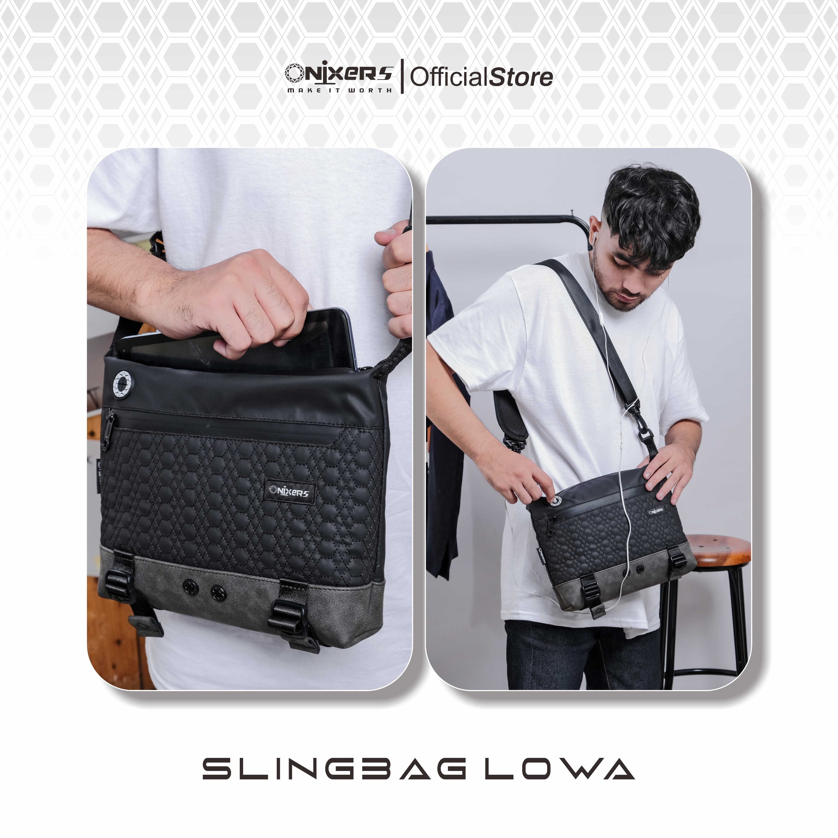 Onixers LOWA Slingbag Tas Selempang Pria
