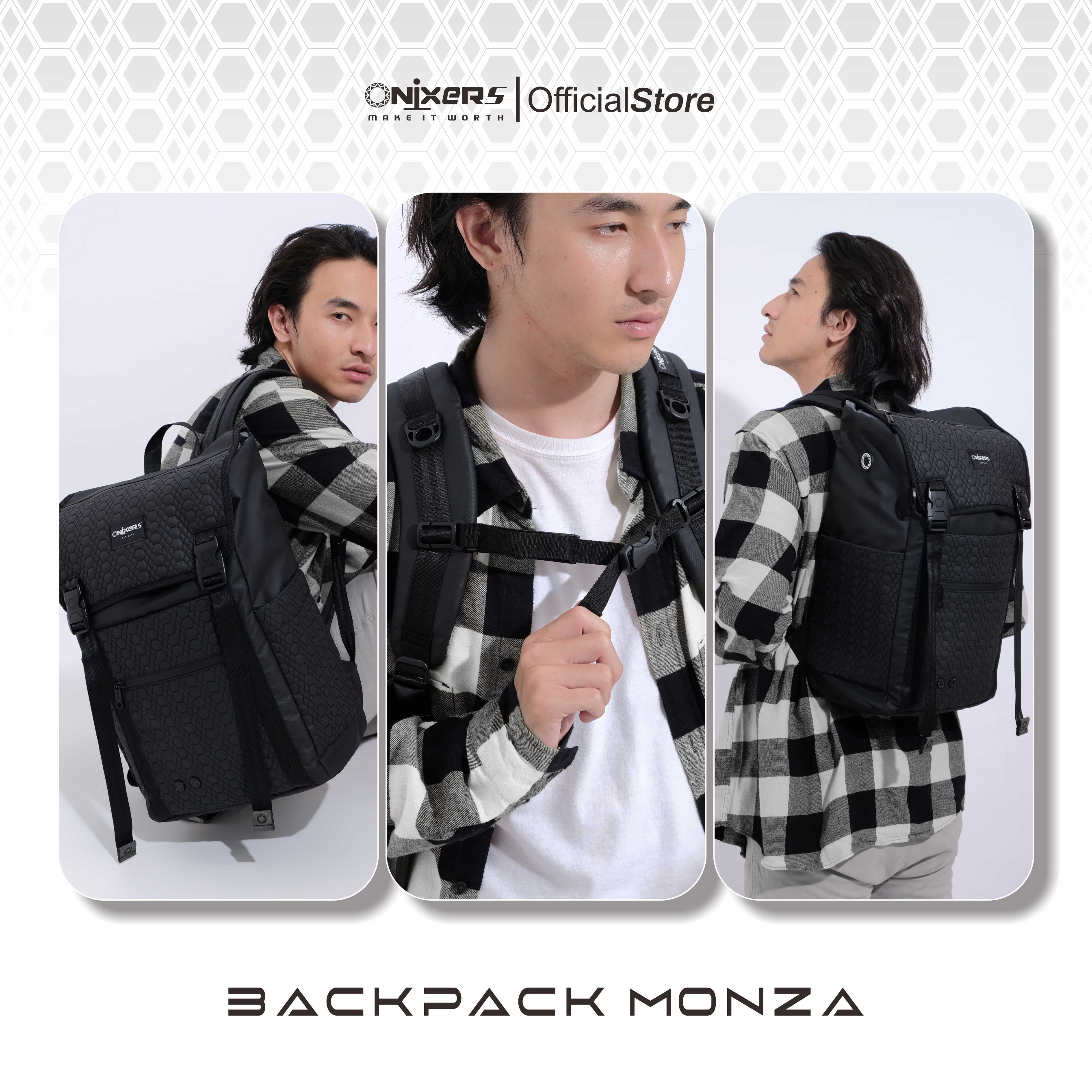 Onixers MONZA Tas Backpack Laptop Ransel Pria