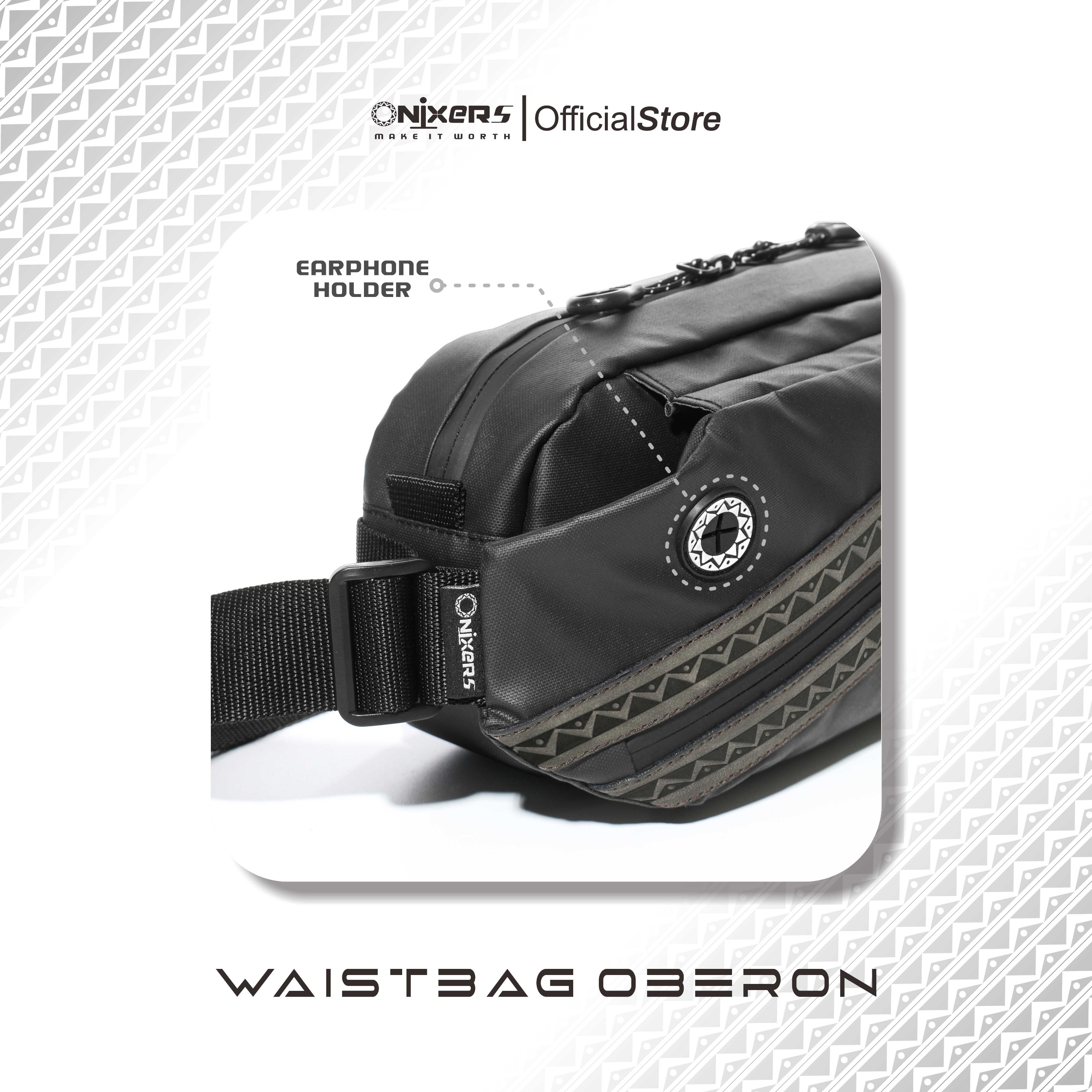 Onixers OBERON Waistbag Tas Selempang Waterproof