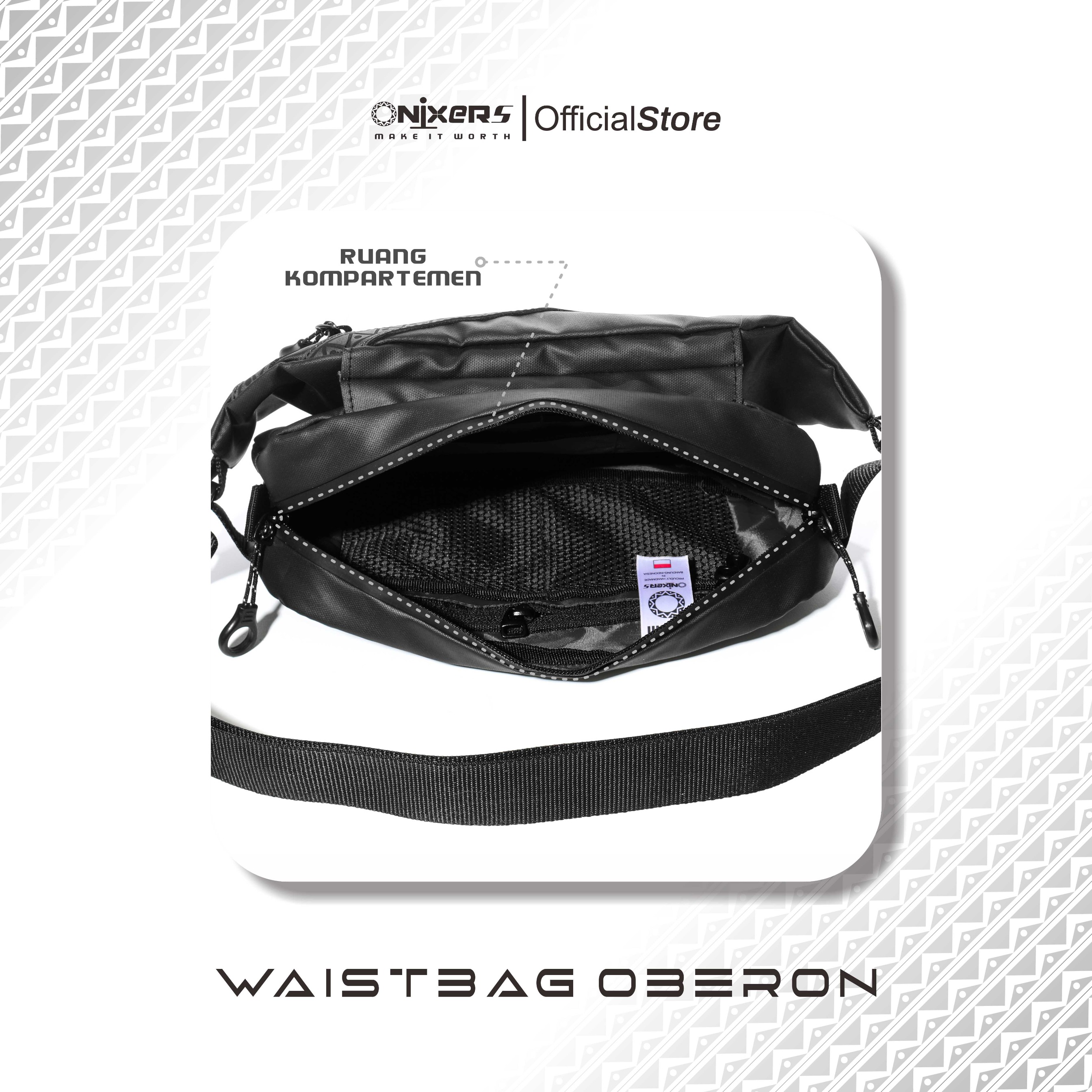 Onixers OBERON Waistbag Tas Selempang Waterproof