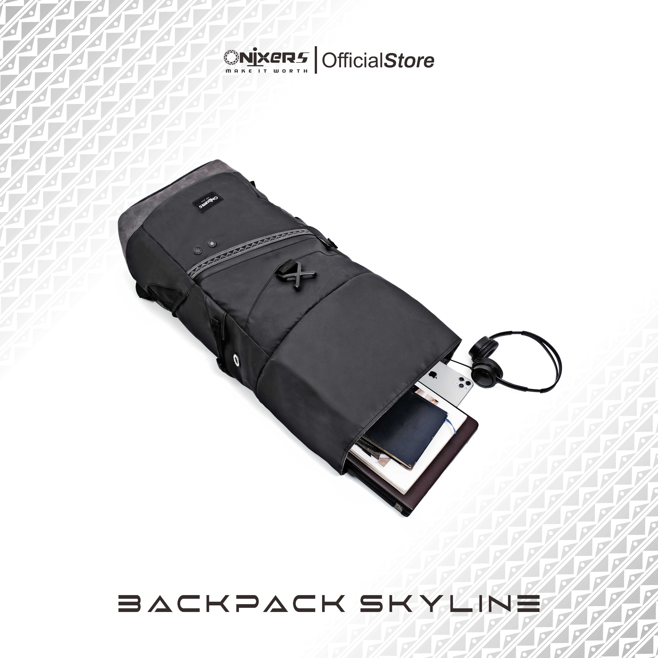 Onixers SKYLINE Tas Backpack Pria Waterproof