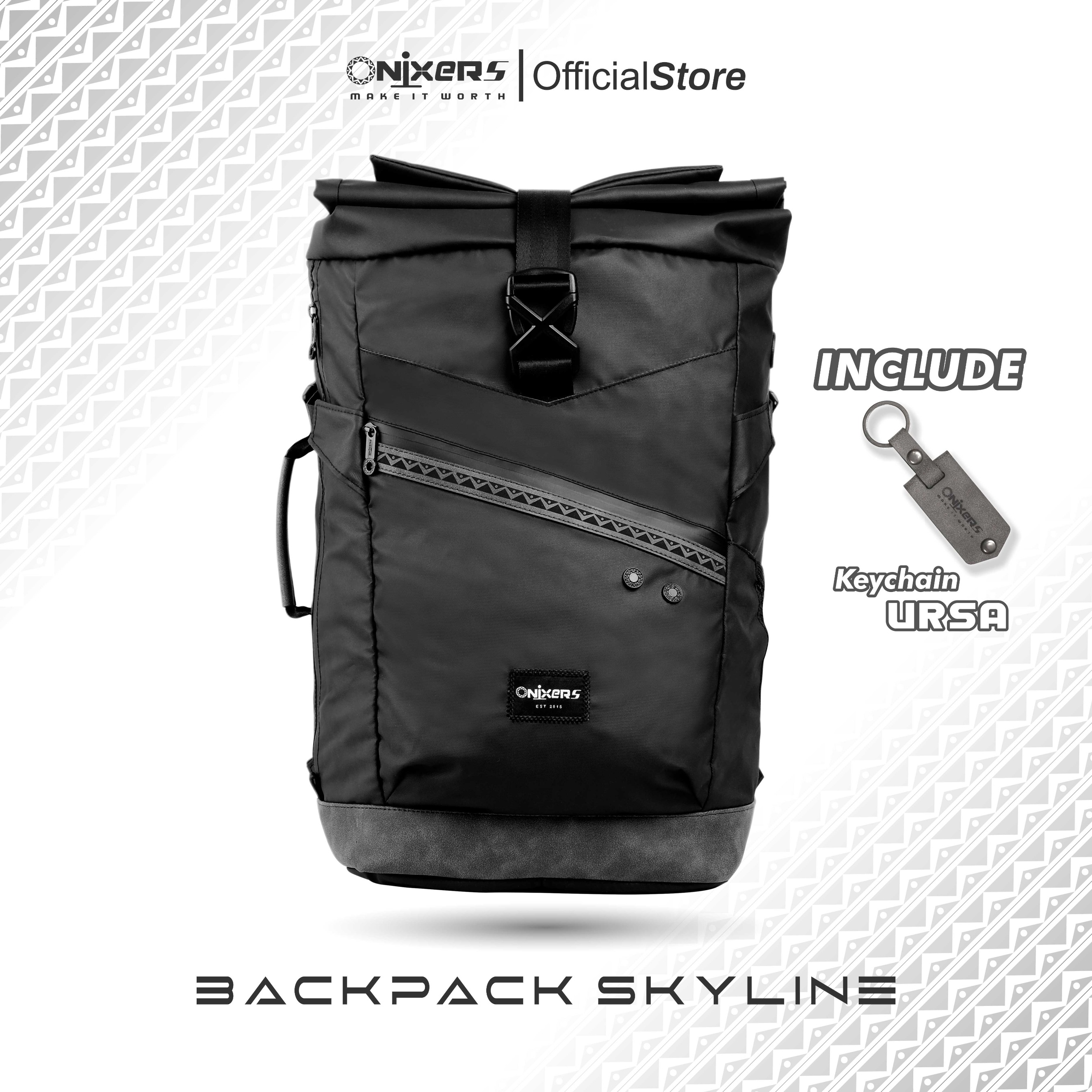 Onixers SKYLINE Tas Backpack Pria Waterproof