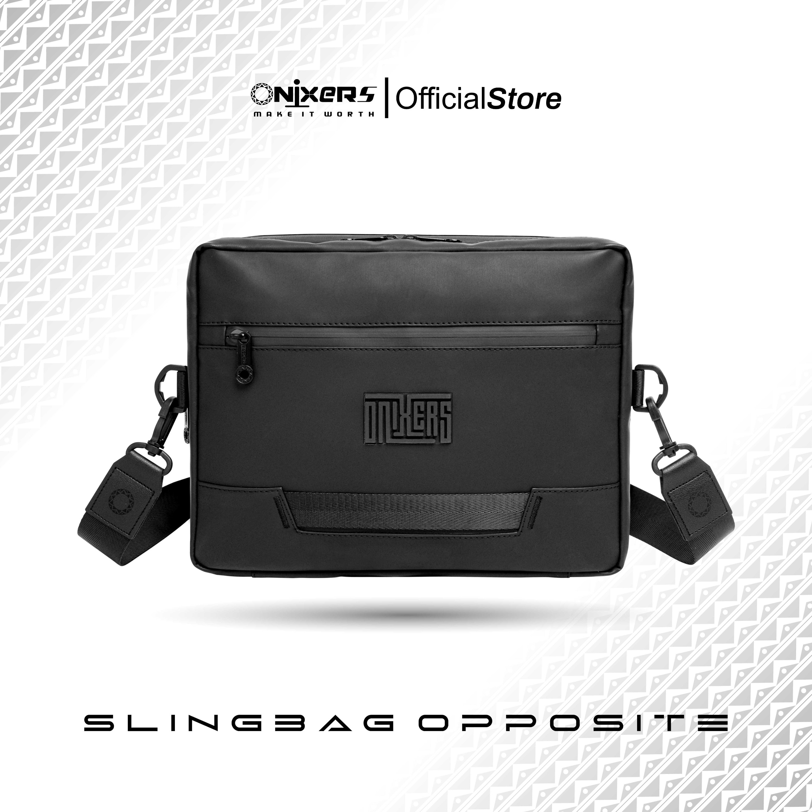 ONIXERS I Slingbag OPPOSITE Tas Selempang Pria I Handbag I Slingbag Tahan Air I Tas Ipad 11 inch I Tas kerja