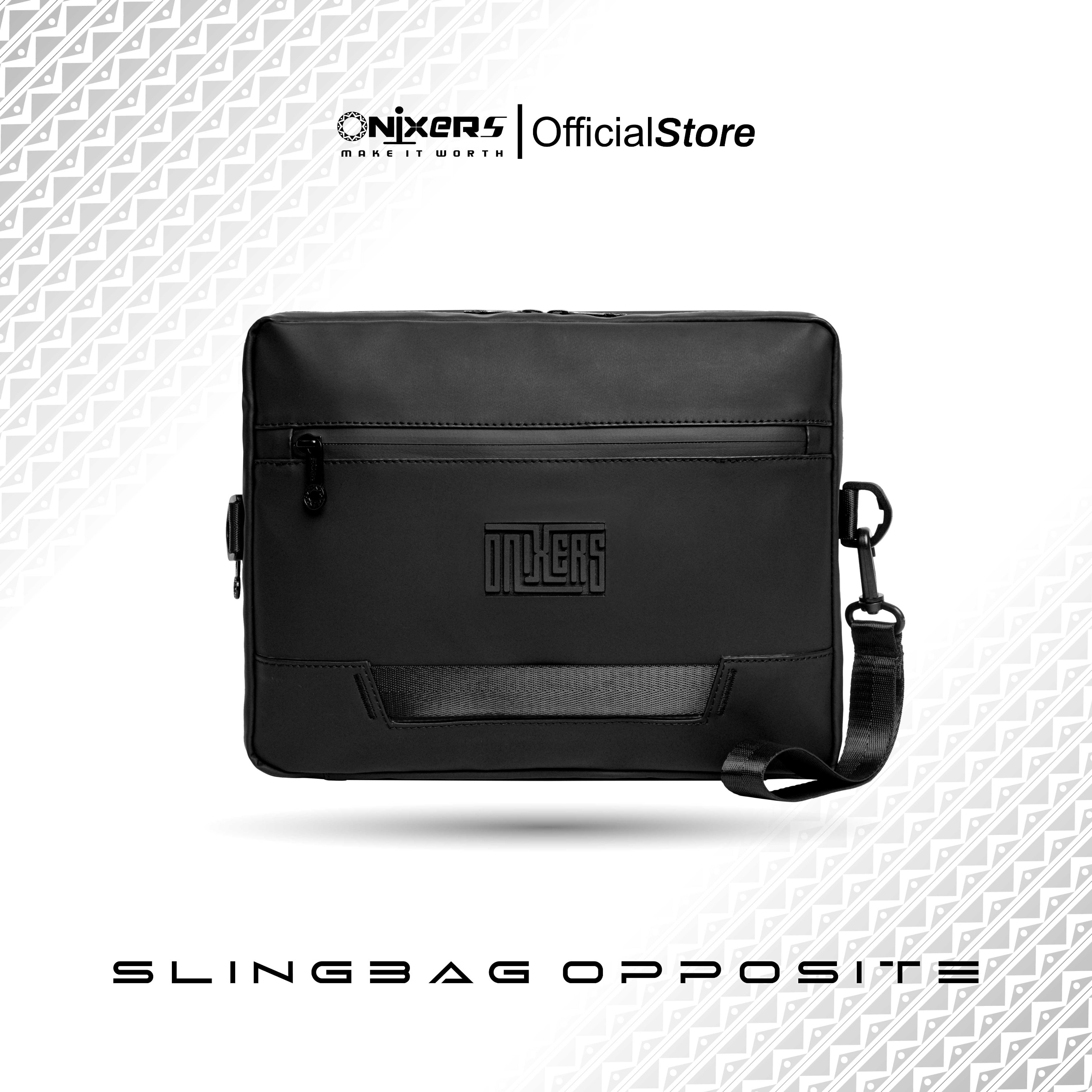 ONIXERS I Slingbag OPPOSITE Tas Selempang Pria I Handbag I Slingbag Tahan Air I Tas Ipad 11 inch I Tas kerja