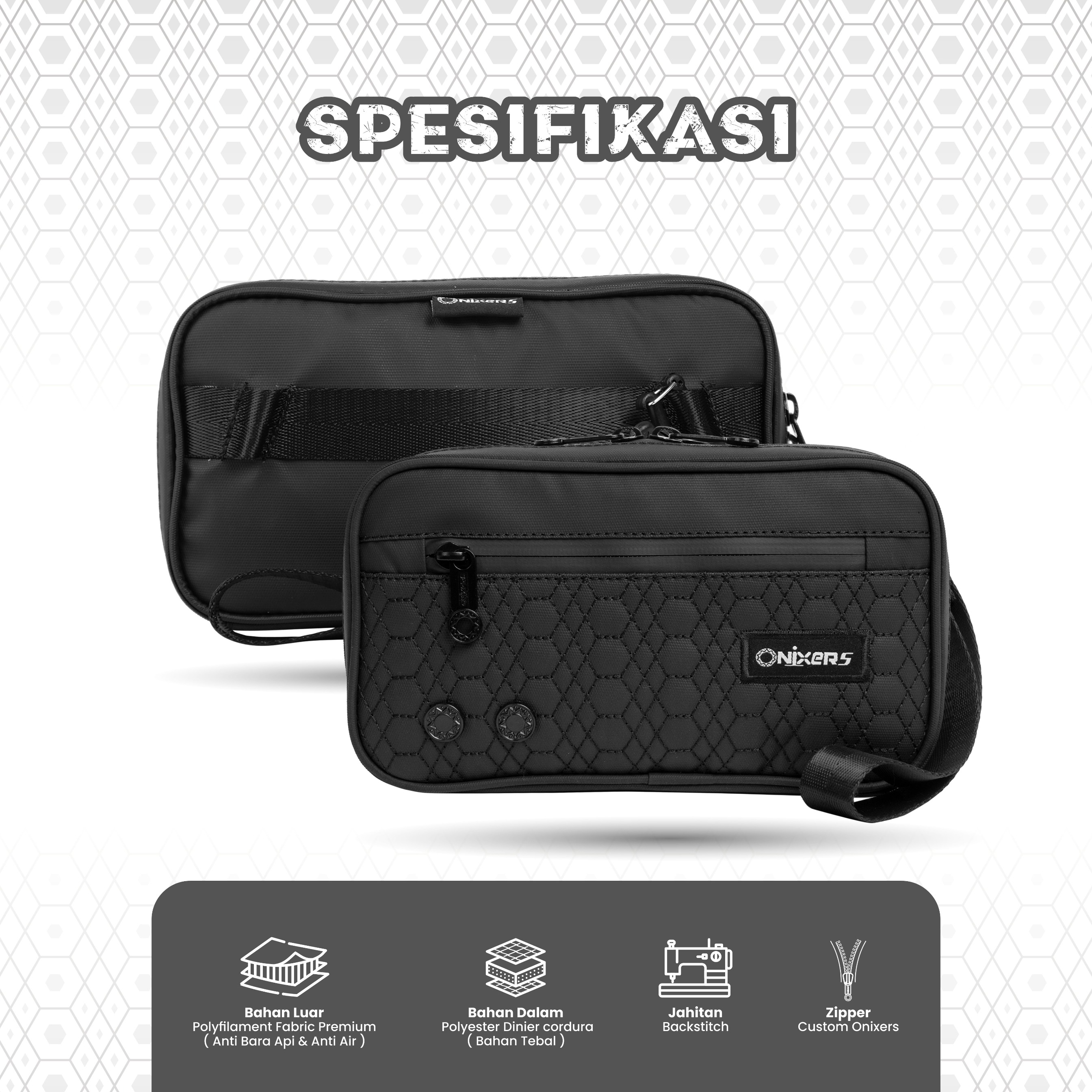 Onixers Bundling Eksklusif Handbag Sonoma + Box + Keychain + Sticker