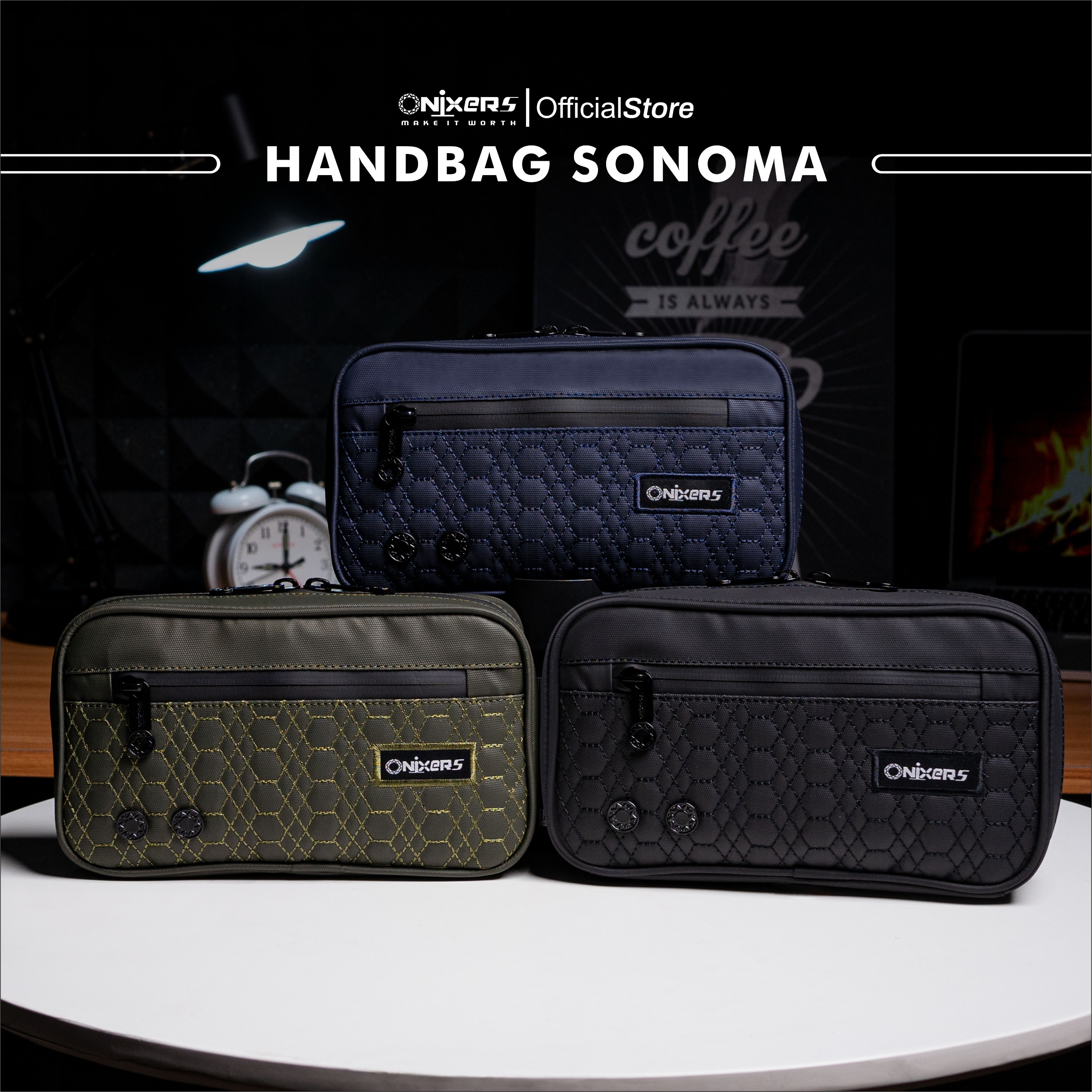 Onixers Bundling Eksklusif Handbag Sonoma + Box + Keychain + Sticker