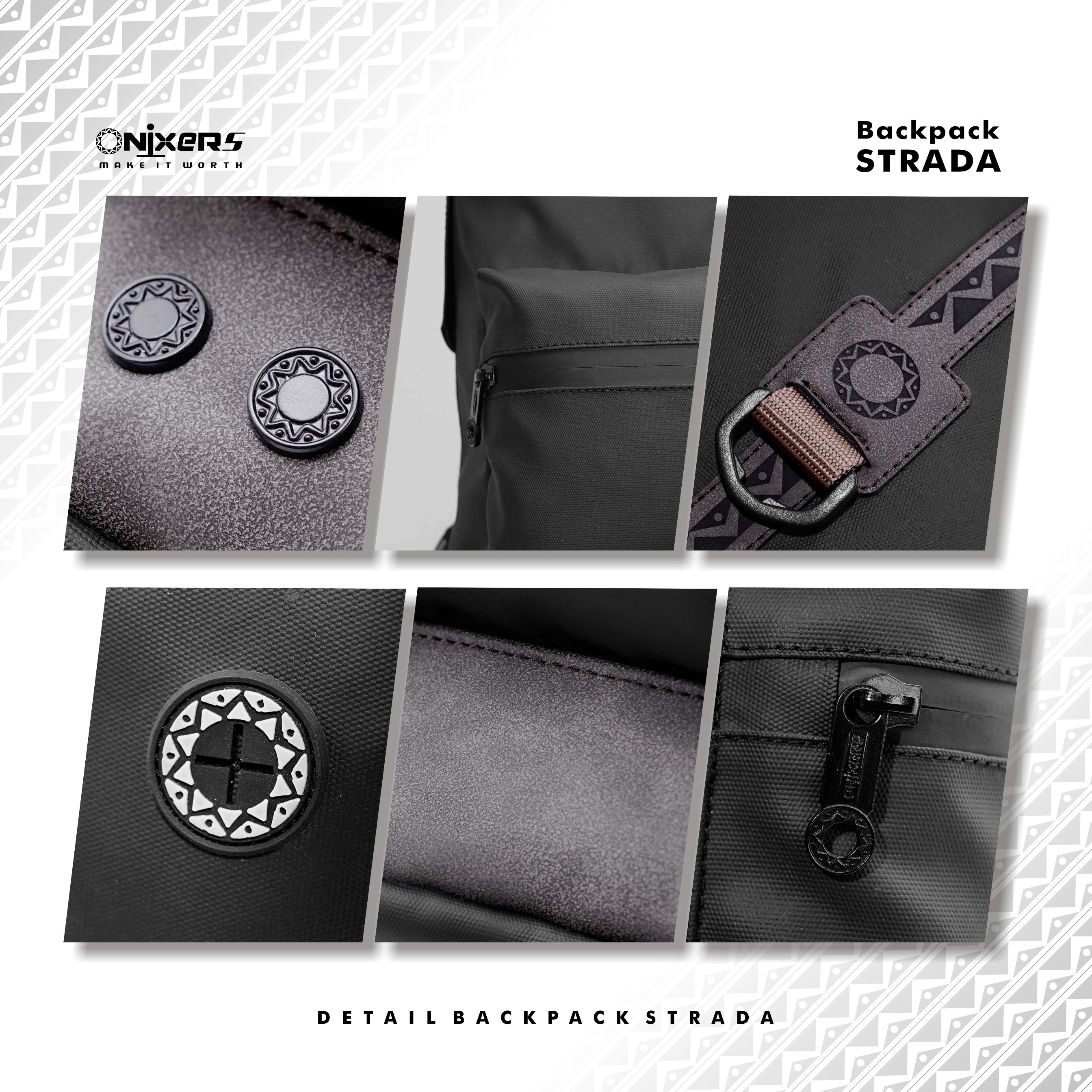 Onixers STRADA Tas Backpack Pria Waterproof