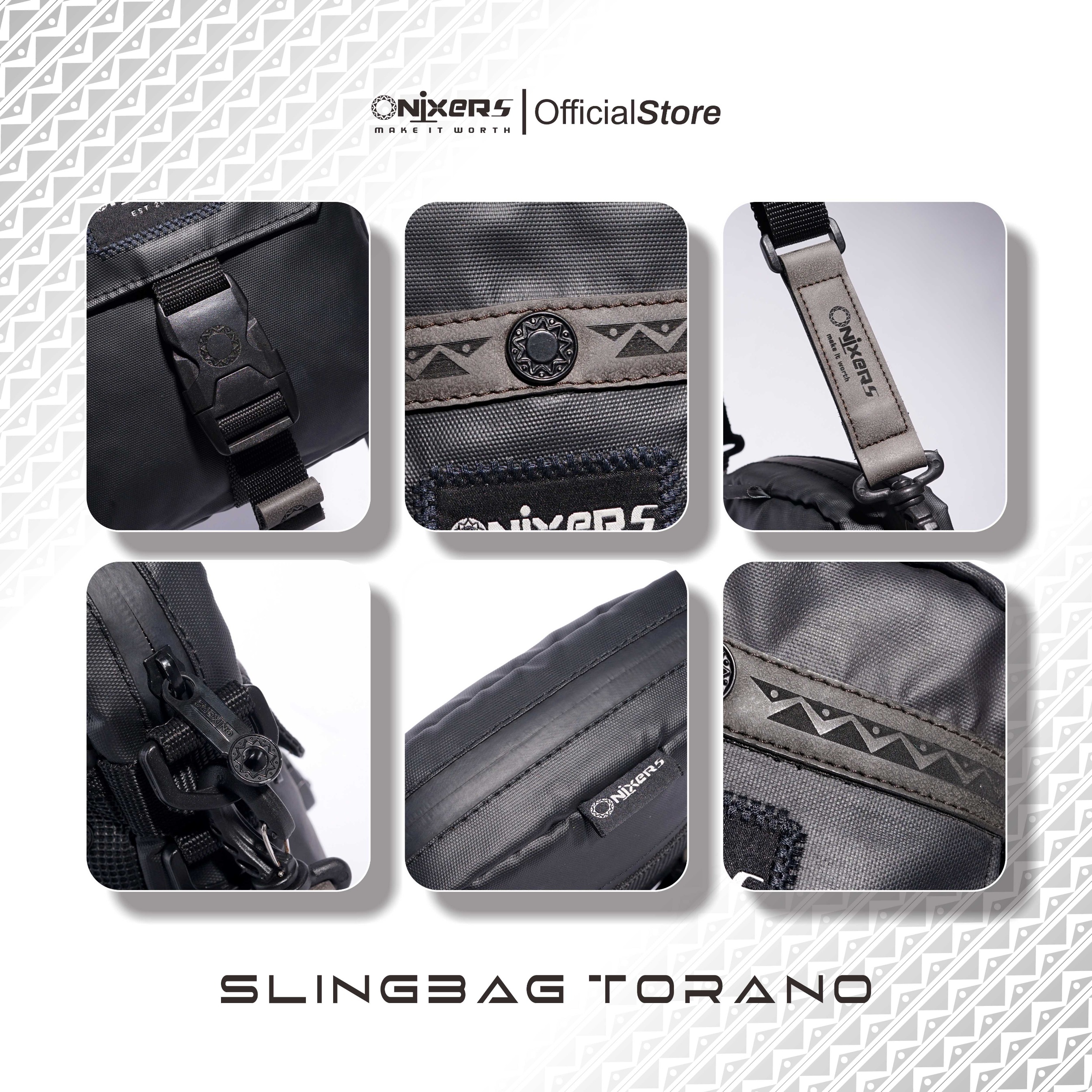Onixers TORANO Tas Slempang Slingbag Pria Waterproof
