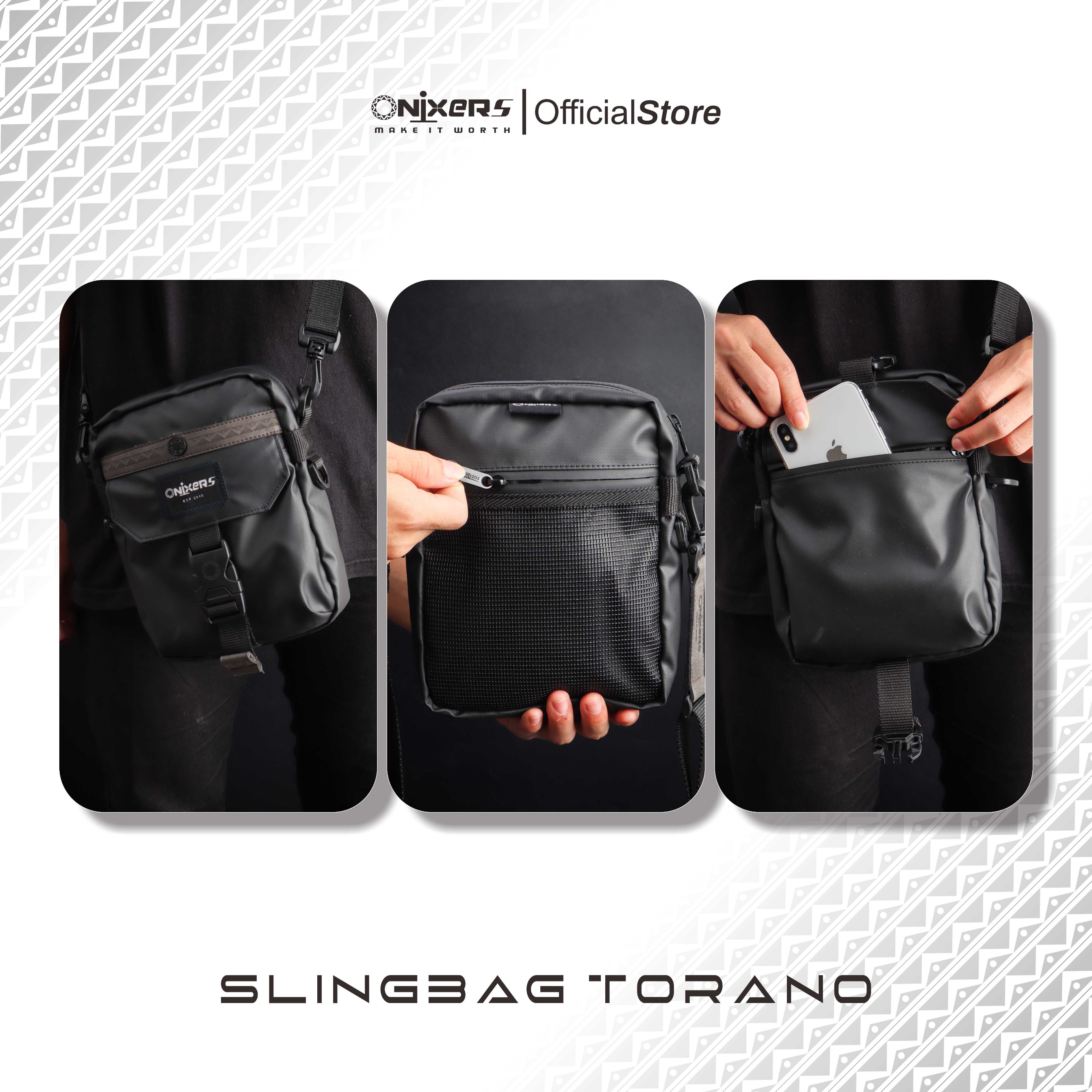 Onixers TORANO Tas Slempang Slingbag Pria Waterproof