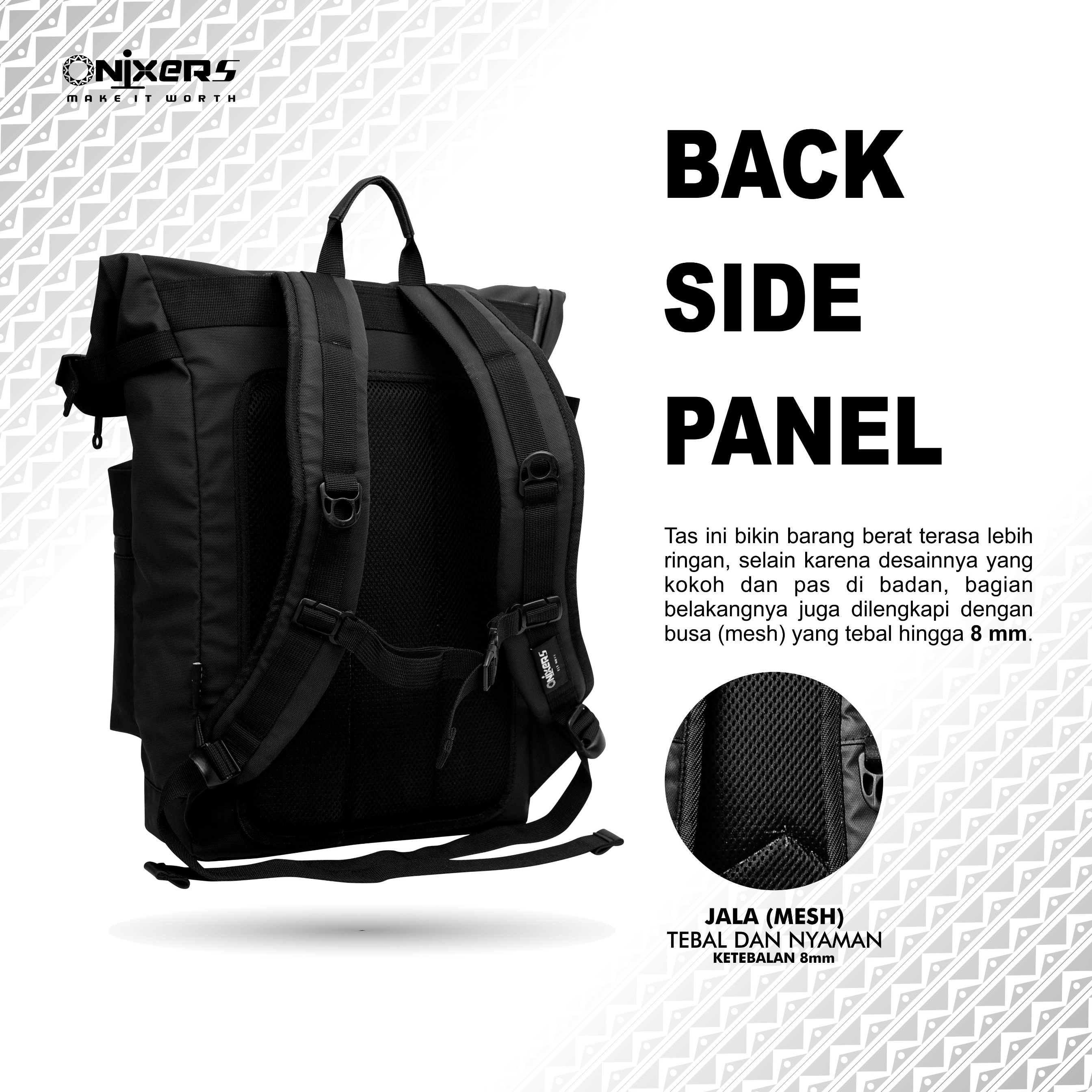Onixers ZETA Tas Backpack Pria Waterproof