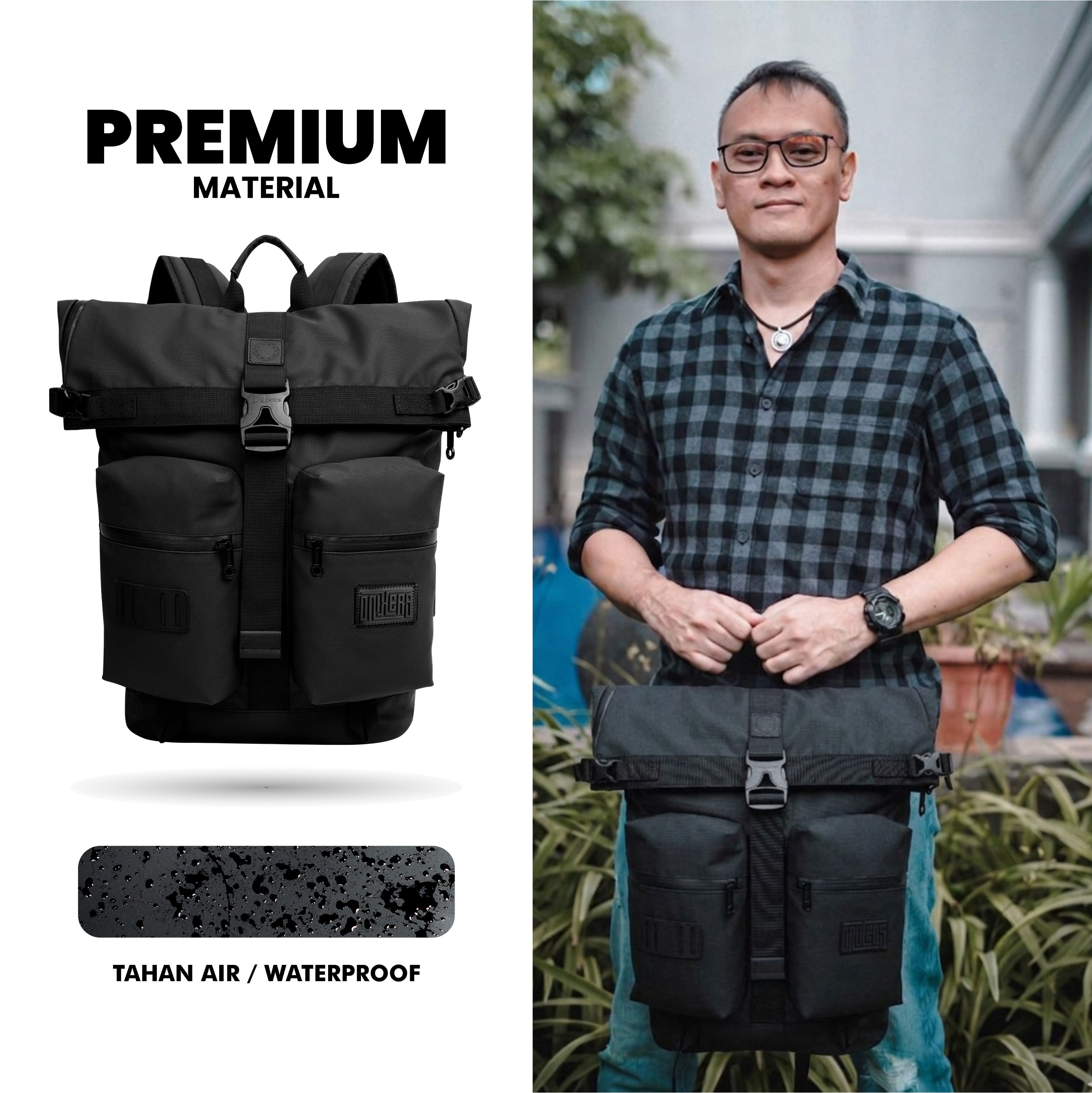 Onixers ZETA Tas Backpack Pria Waterproof