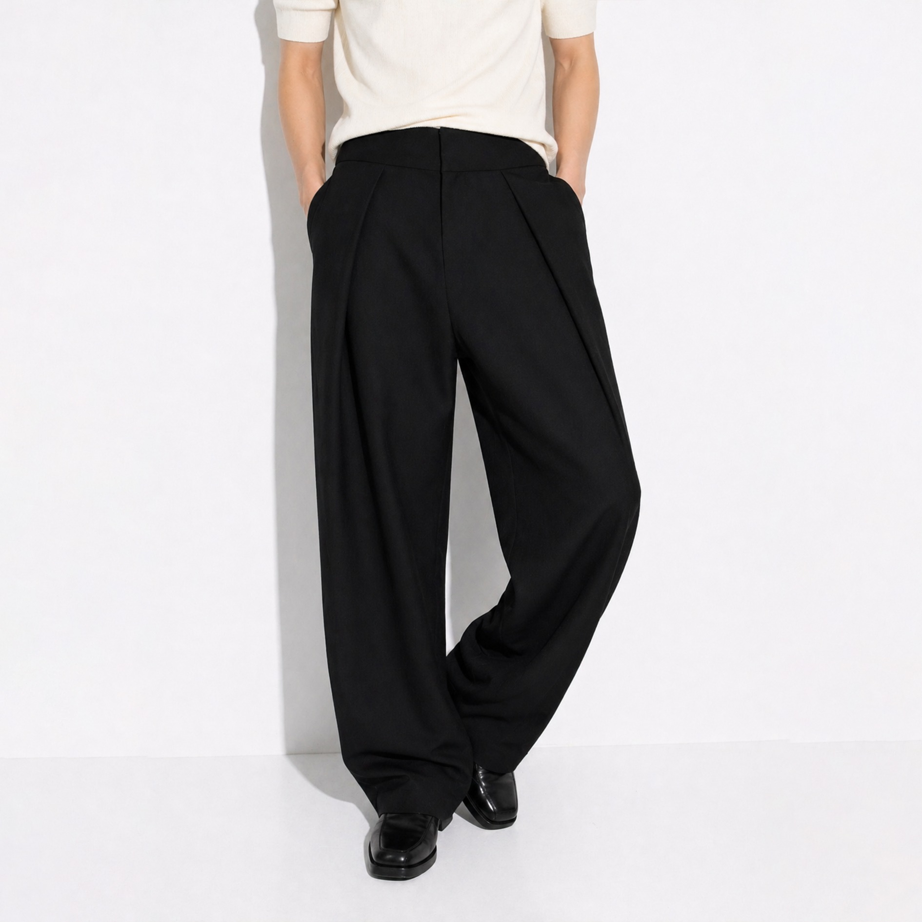 DMNC Noble Pleated Balloon Pants Heavy Viscose 270 GSM Unisex