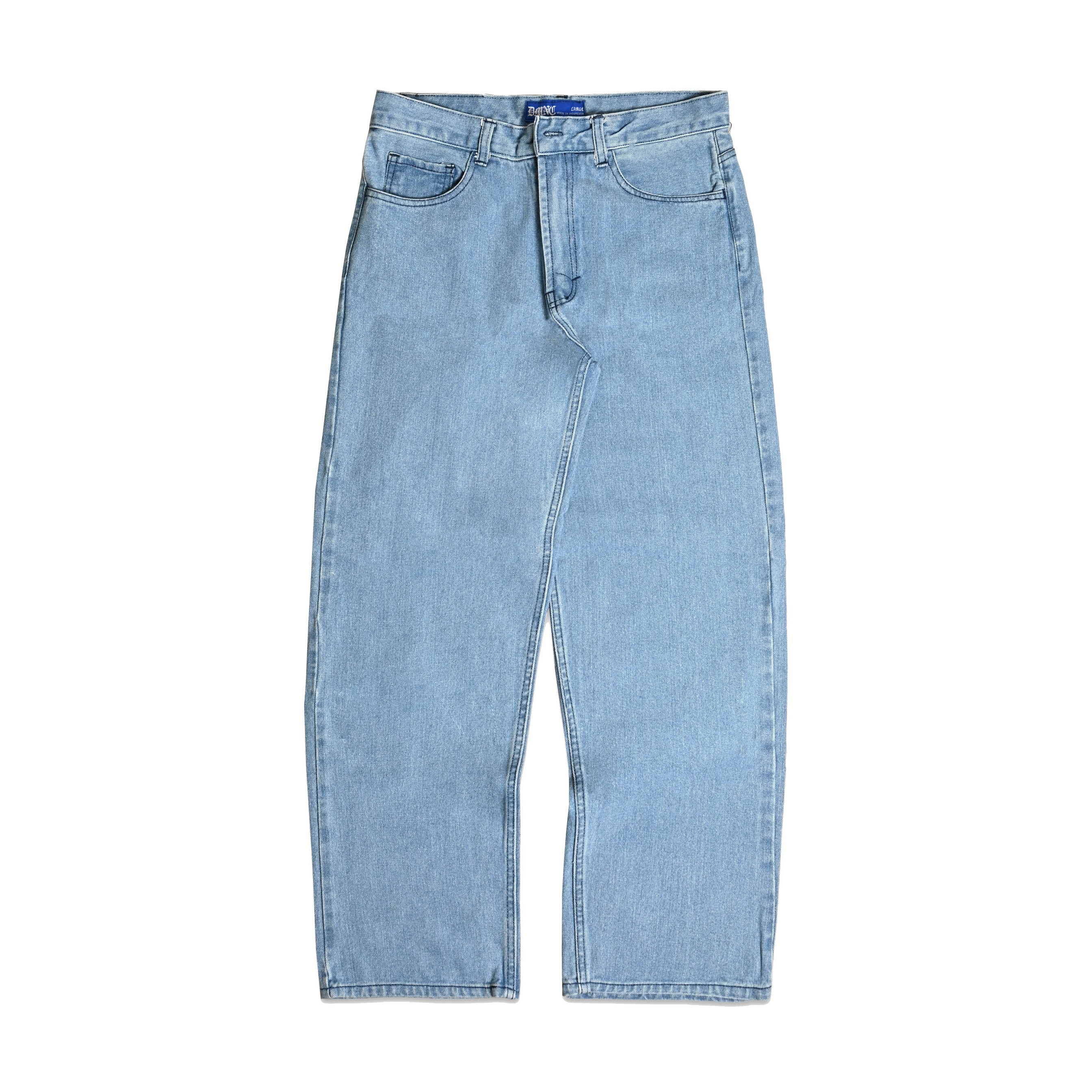 DMNC Celana Jeans Pria Lurus Potongan Lebar - Baggy Jeans Denim Forge