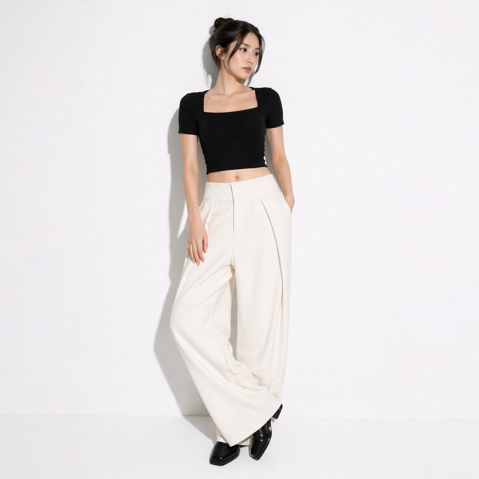 DMNC Noble Pleated Balloon Pants Heavy Viscose 270 GSM Unisex