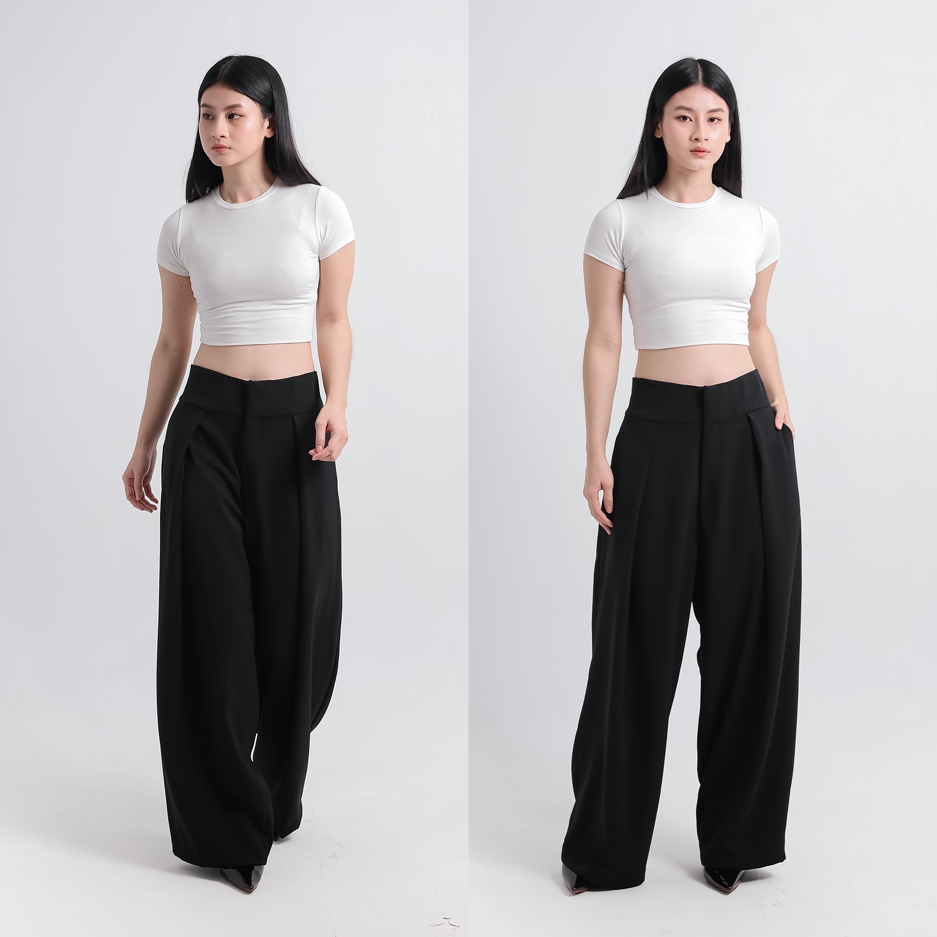 DMNC Noble Pleated Balloon Pants Heavy Viscose 270 GSM Unisex
