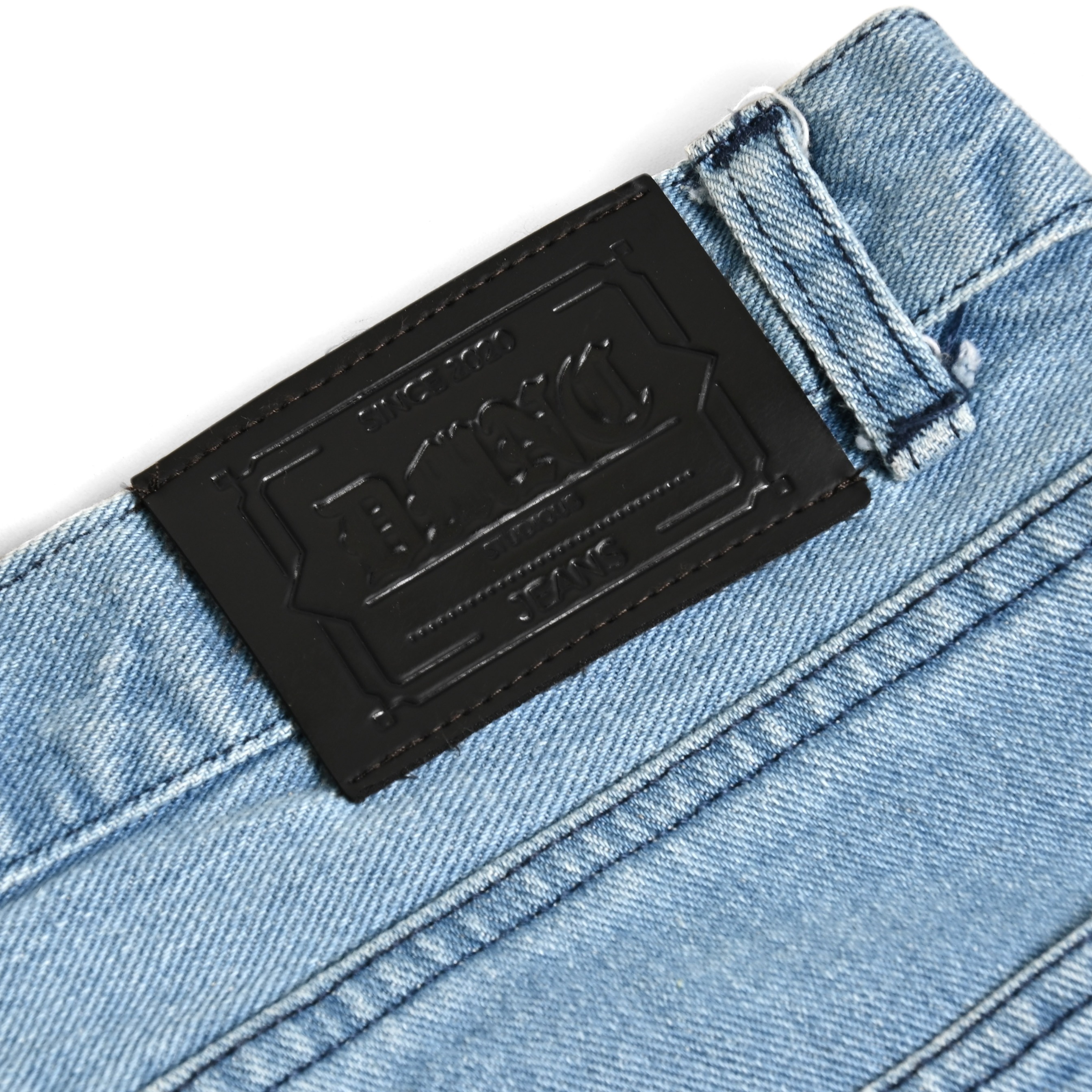 DMNC Celana Jeans Pria Lurus Potongan Lebar - Baggy Jeans Denim Forge