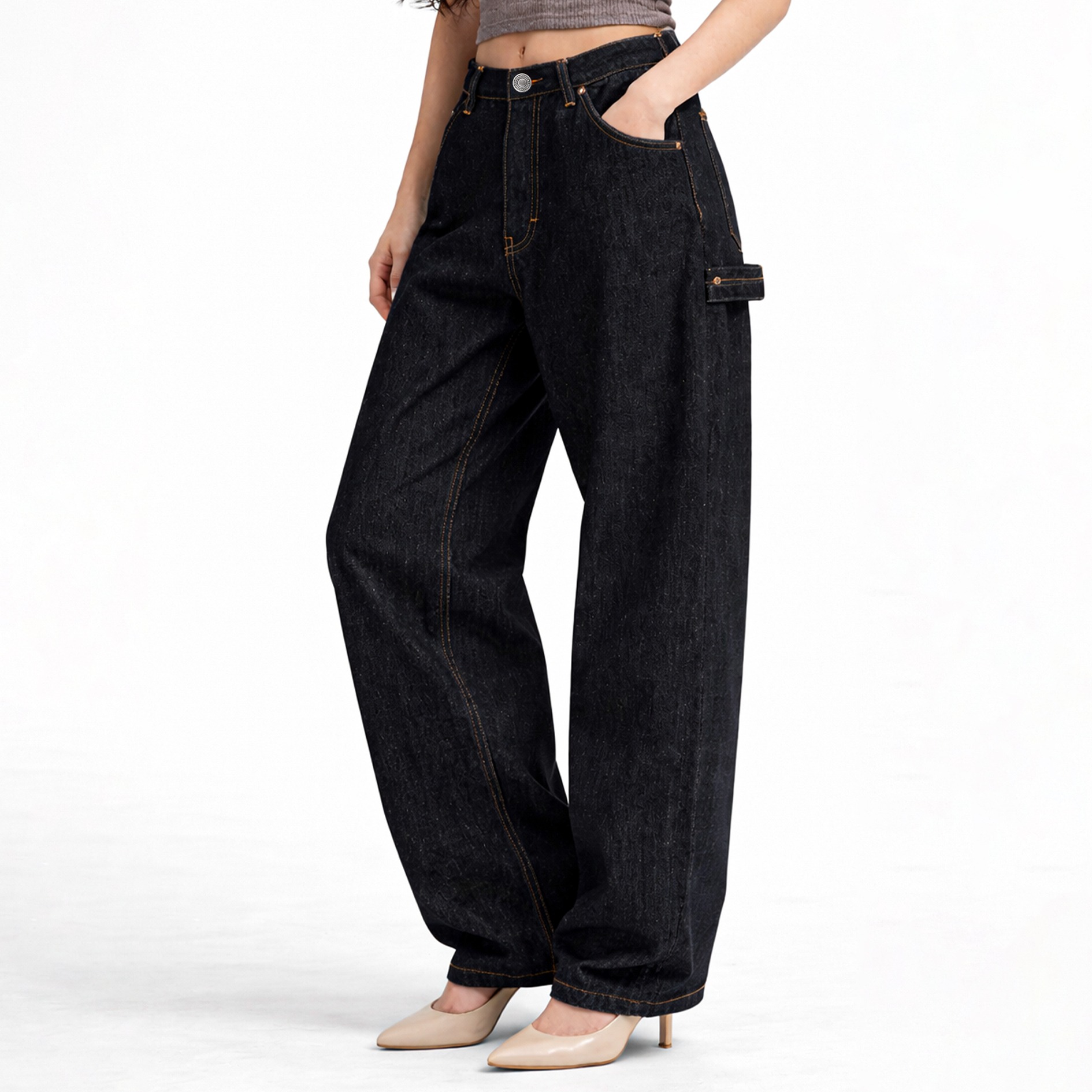DMNC Foundry Baggy Carpenter Jeans 15oz – Celana Pria Heavyweight Denim