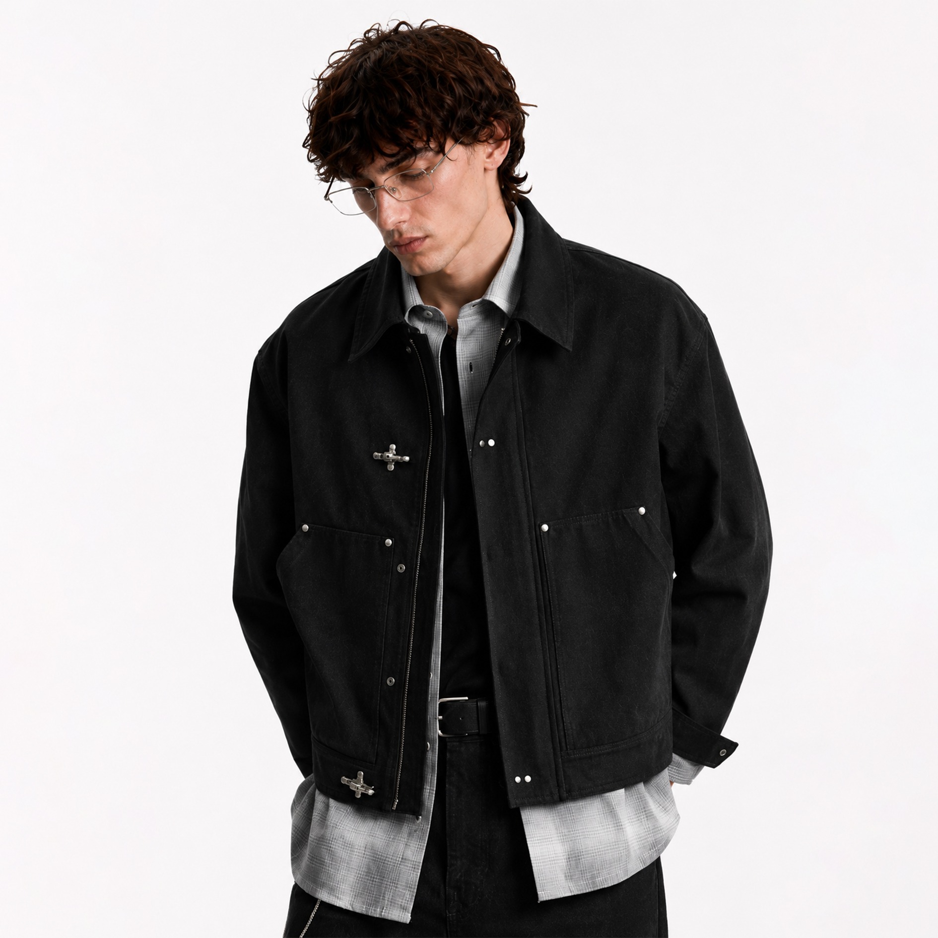 DMNC ANCHOR Work Jacket Fireman Clasp Unisex