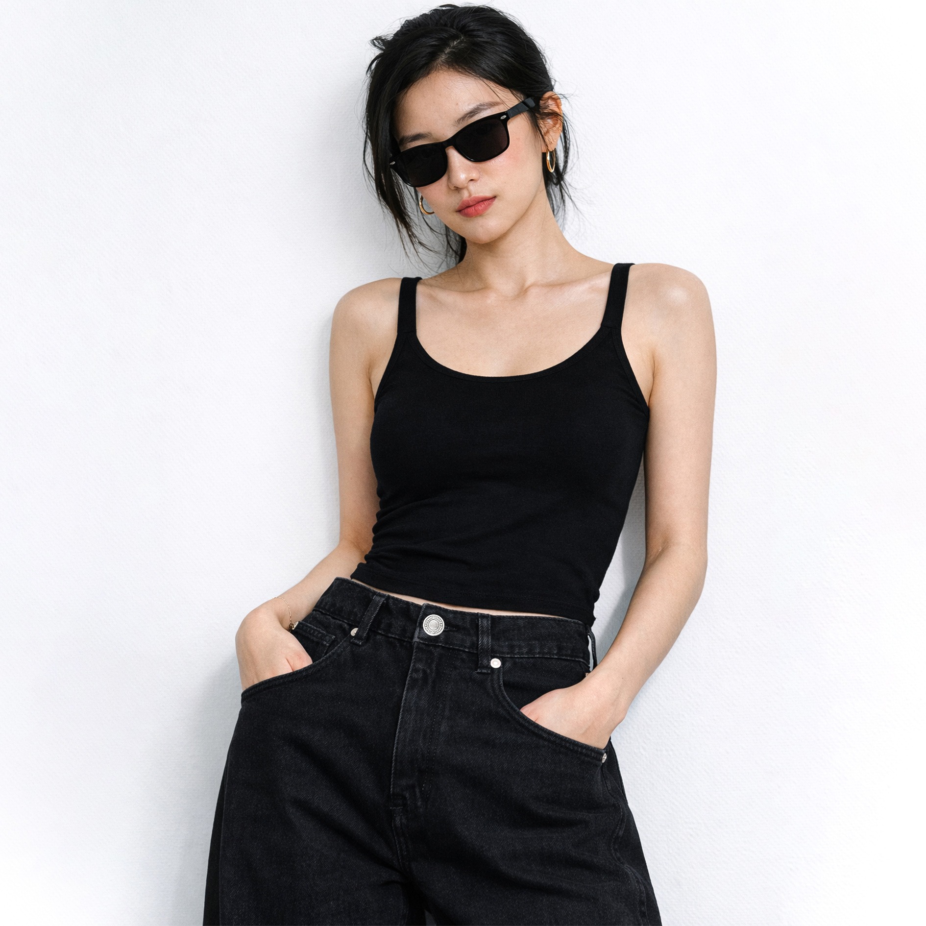DMNC Black Vault Balloon Jeans Unisex Heavy Denim