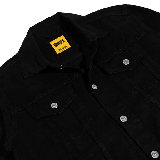 Image of DMNC VERSE Oversize Trucker Jacket – Black Denim 13.75 oz
