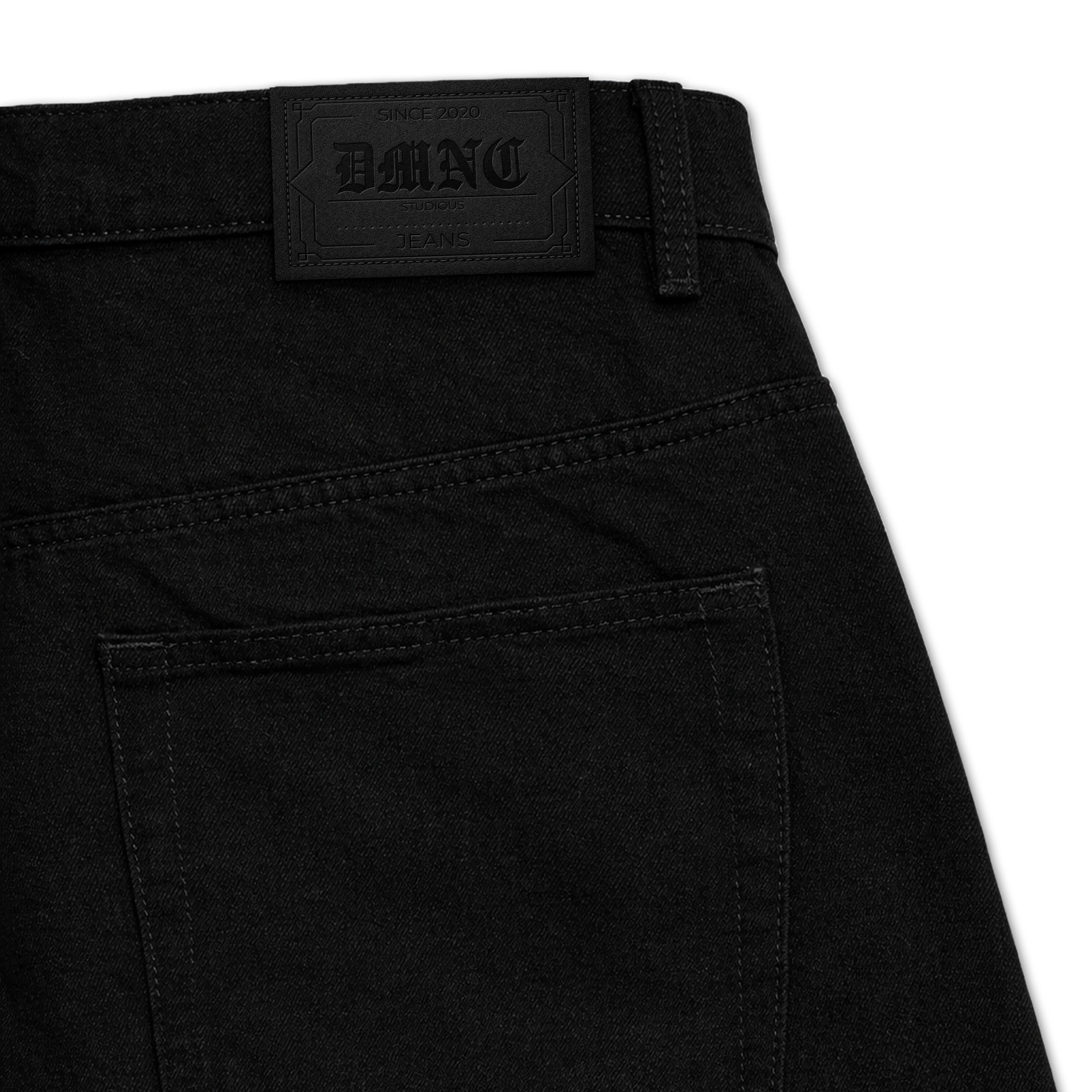 DMNC Black Vault Balloon Jeans Unisex Heavy Denim