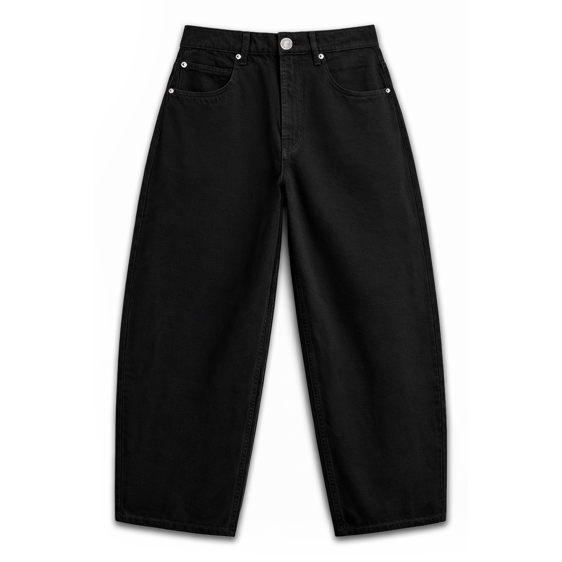DMNC Black Vault Balloon Jeans Unisex Heavy Denim