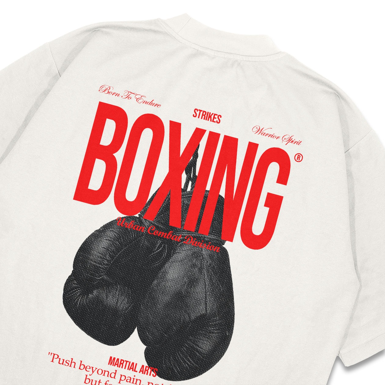 DMNC Heavyweight T-Shirt Kaos Oversize Boxing 16s 255 GSM