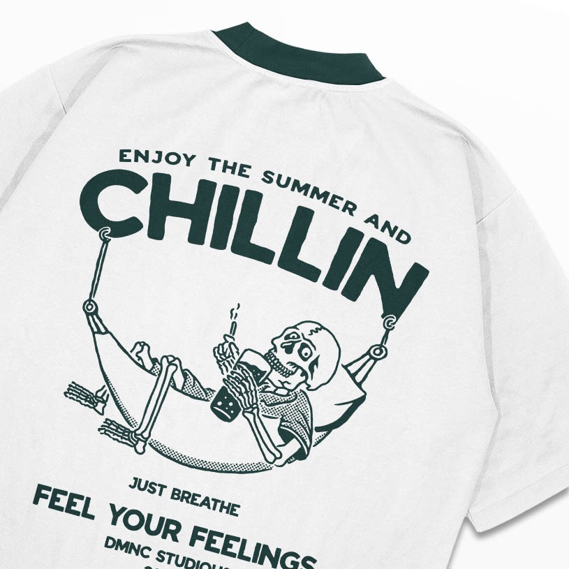 DMNC Chillin T-Shirt Kaos Heavyweight 16s 255 GSM
