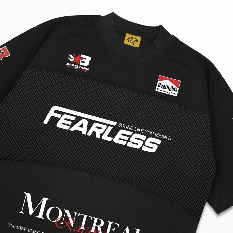 DMNC Polo Panel Oversize T-Shirt – Fearless 16s 255 GSM