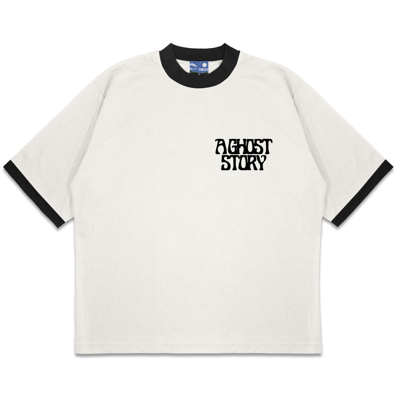 DMNC Ribbed Contrast Regular T-Shirt – Ghost Story 16s 255 GSM Unisex