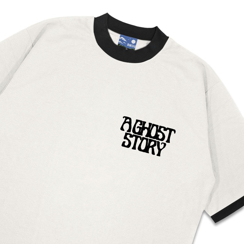 DMNC Ribbed Contrast Regular T-Shirt – Ghost Story 16s 255 GSM Unisex