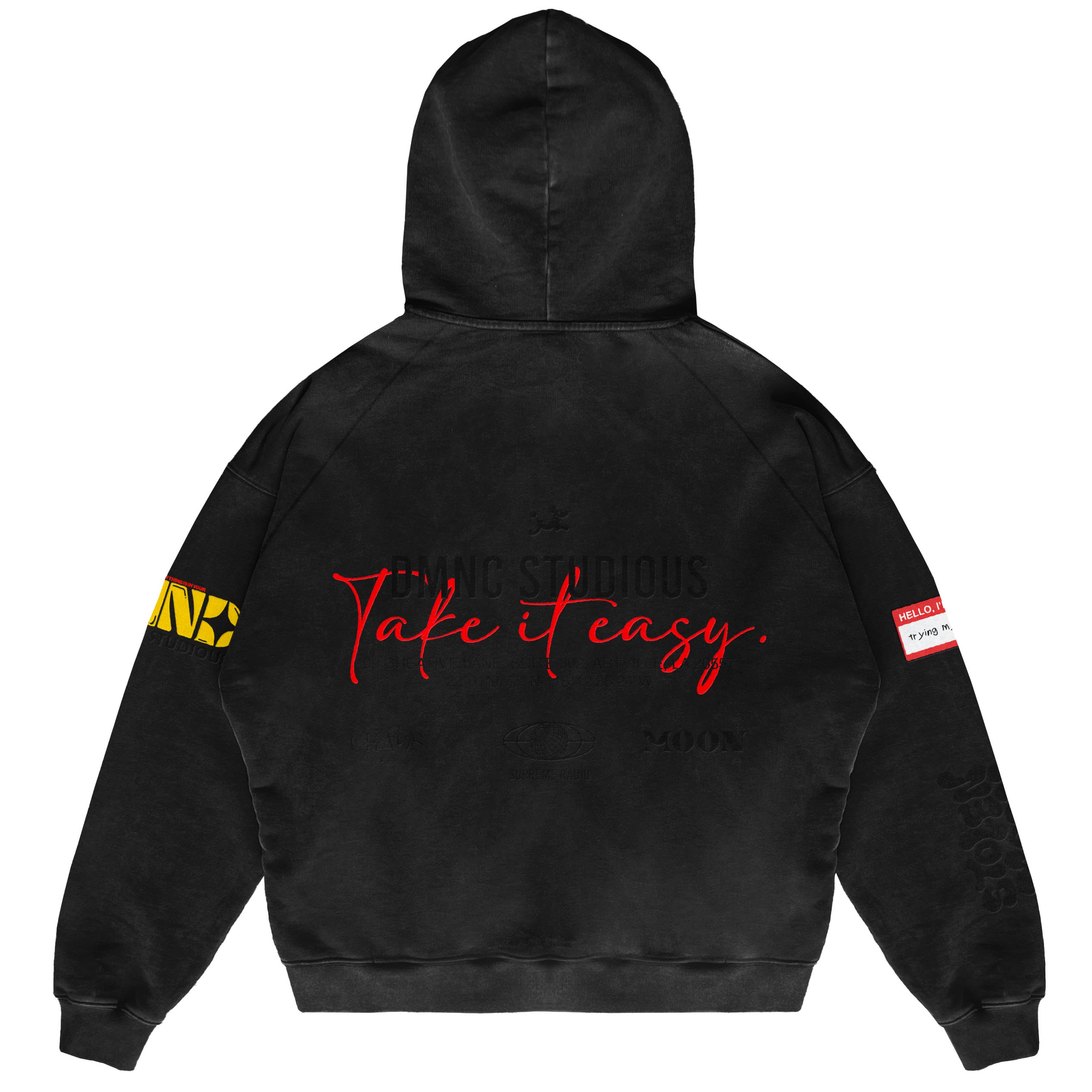 DMNC Heaven Made Hoodie Fireman Clasp Heavyweight Titan Cotton Oversize 355 GSM