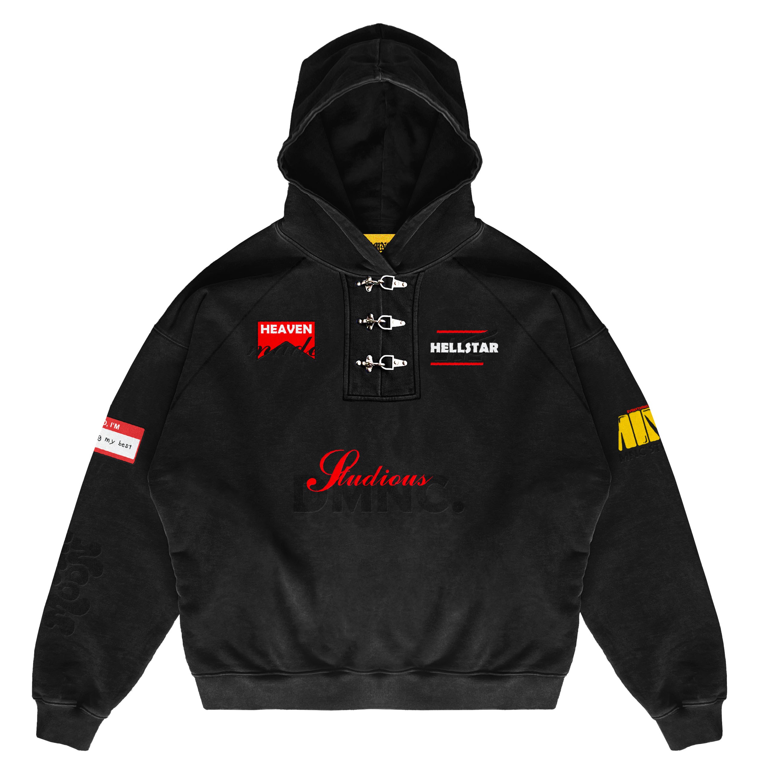 DMNC Heaven Made Hoodie Fireman Clasp Heavyweight Titan Cotton Oversize 355 GSM