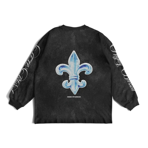 Image of DMNC HIGHLY BLESSED Oversized Washed 16s Long Sleeve T-Shirt – kaos lengan panjang vintage unisex