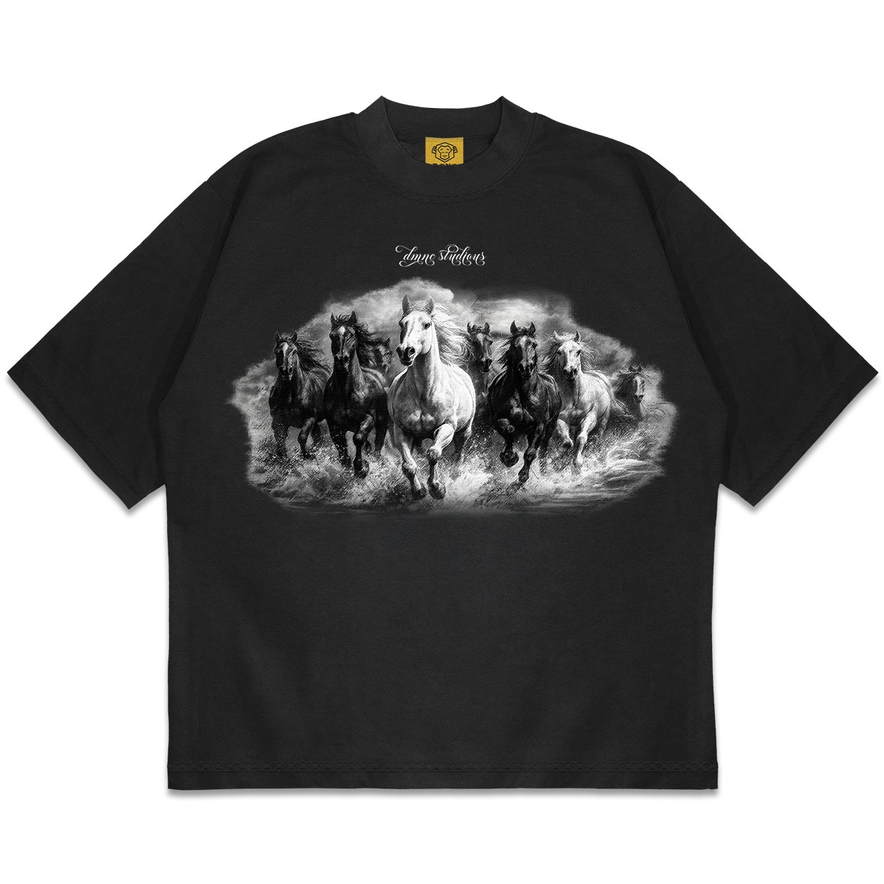 DMNC Horse Washed T-Shirt Kaos Heavyweight 16s 255 GSM