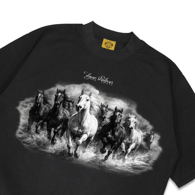 DMNC Horse Washed T-Shirt Kaos Heavyweight 16s 255 GSM