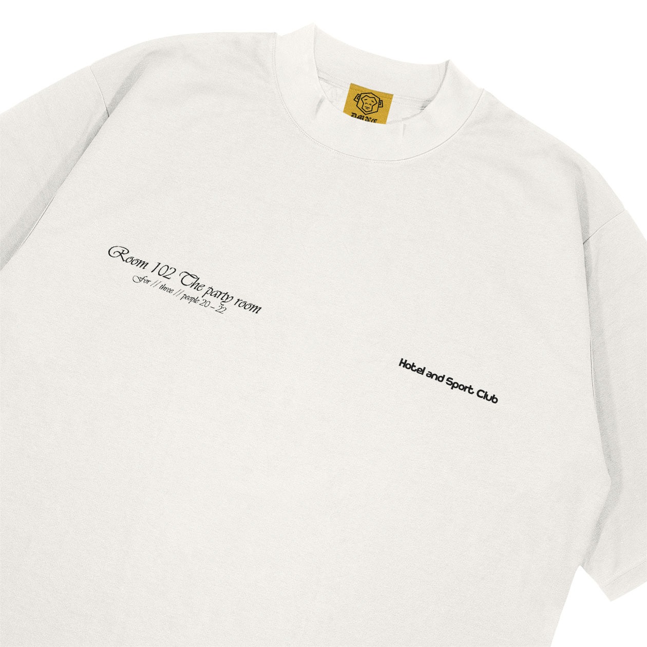 DMNC Heavyweight Oversize Boxy T-Shirt – Hotel and Sport Club 16s 255 GSM