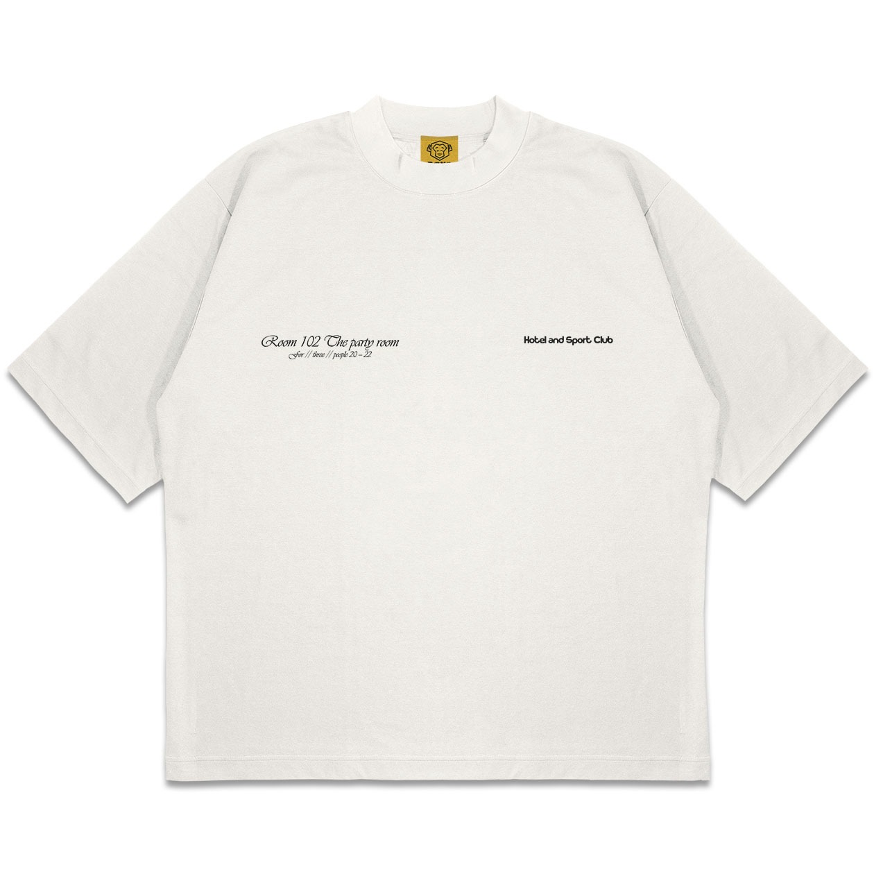 DMNC Heavyweight Oversize Boxy T-Shirt – Hotel and Sport Club 16s 255 GSM
