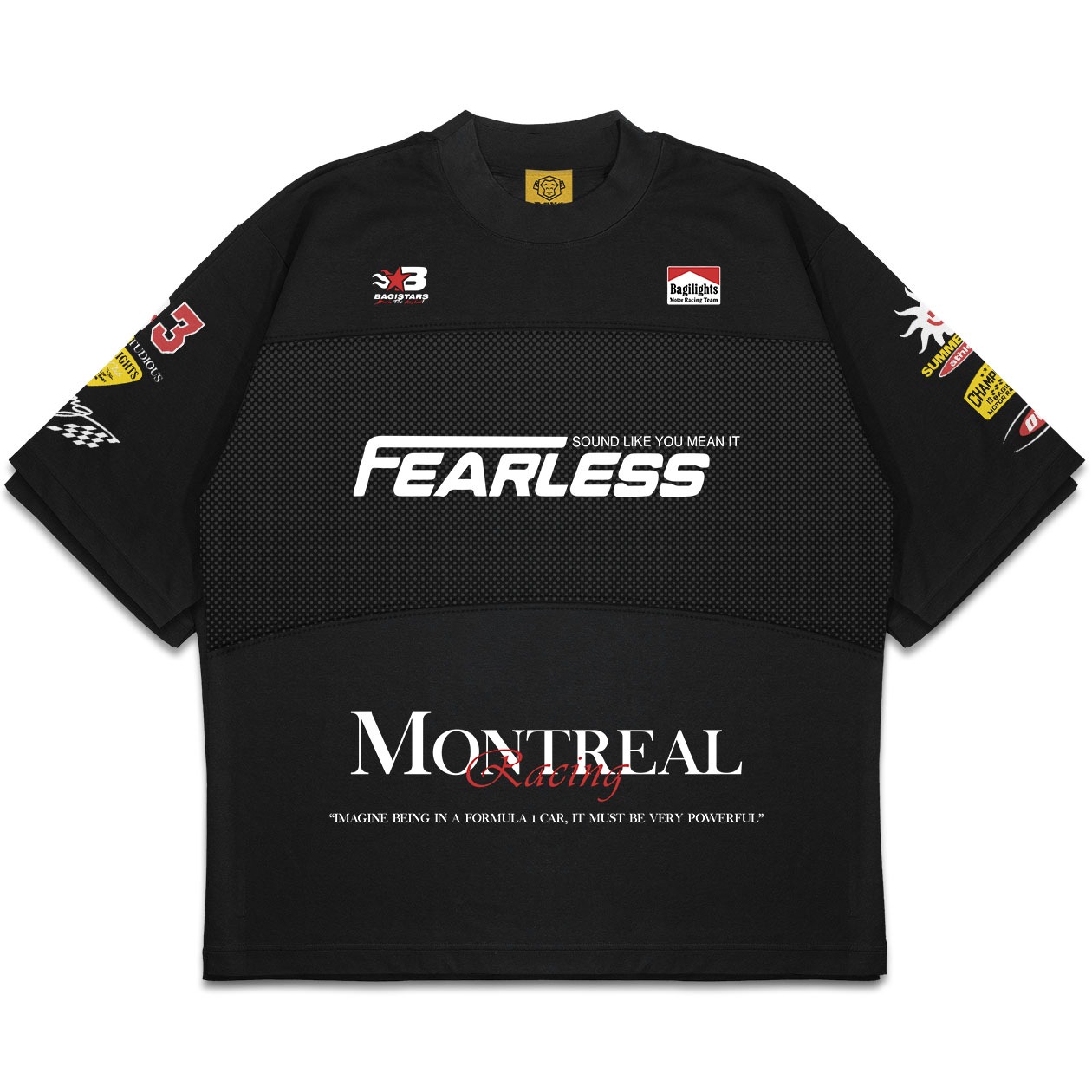 DMNC Polo Panel Oversize T-Shirt – Fearless 16s 255 GSM
