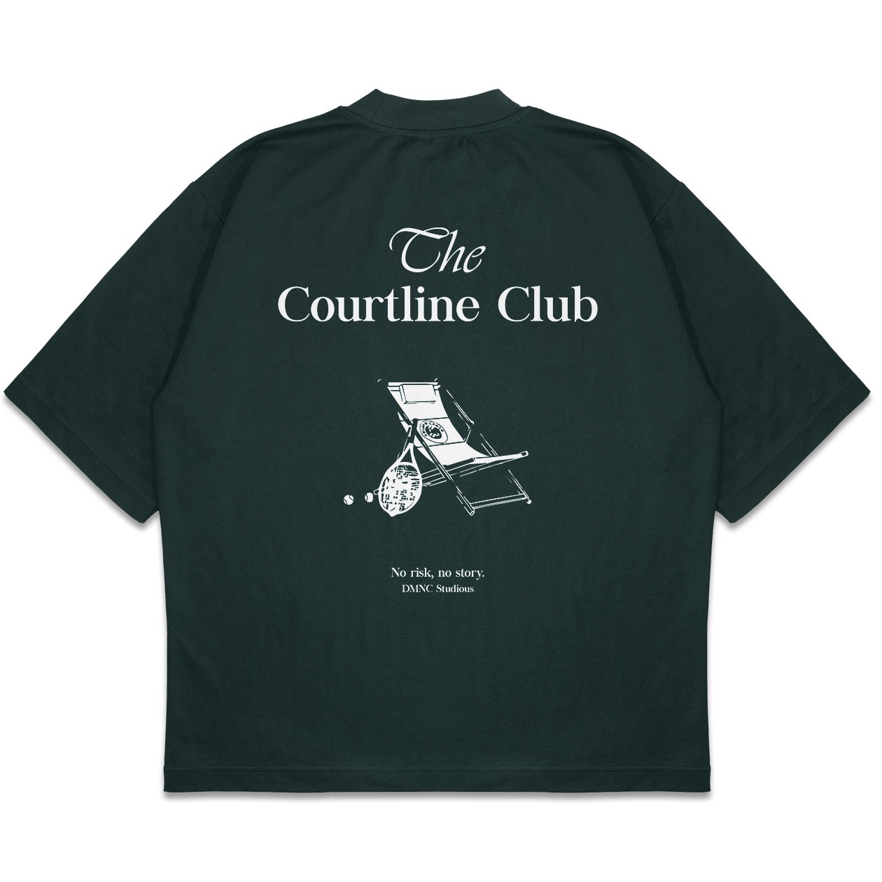 DMNC Heavyweight Oversize Boxy T-Shirt – The Courtline Club 16s 255 GSM