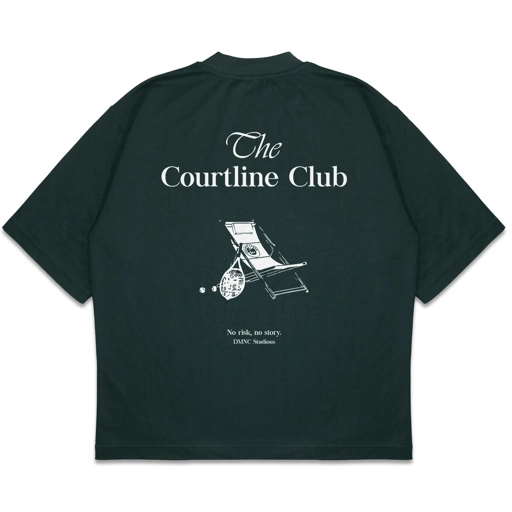 Image of DMNC Heavyweight Oversize Boxy T-Shirt – The Courtline Club 16s 255 GSM