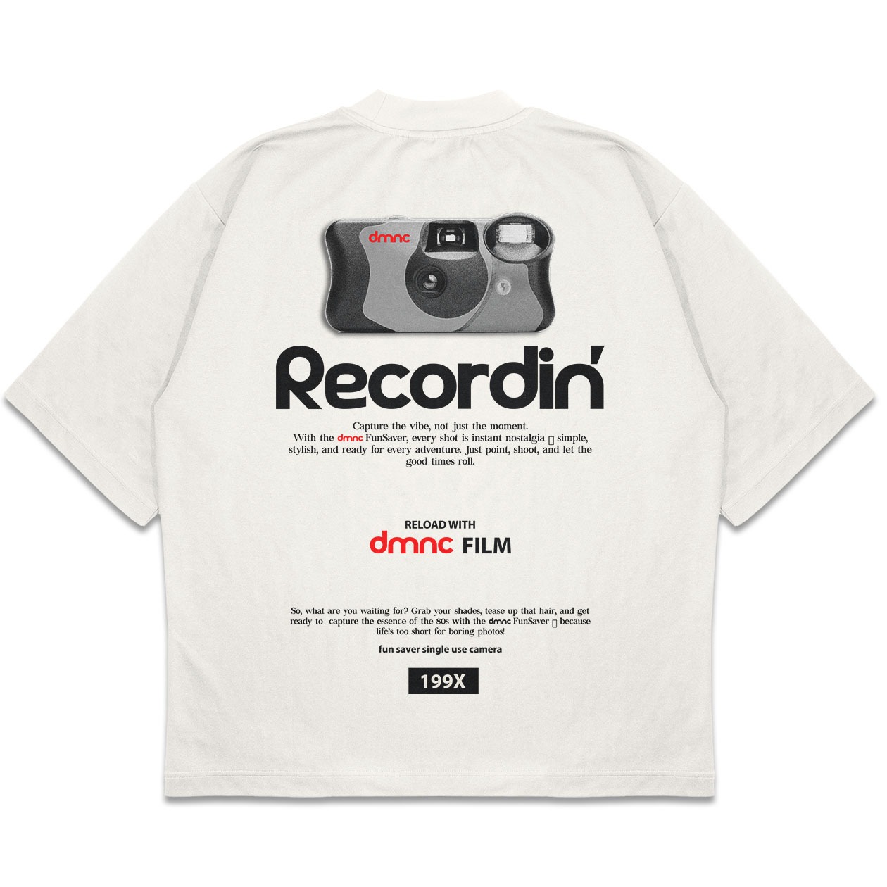 DMNC Heavyweight Oversize Boxy T-Shirt – Kodak 16s 255 GSM
