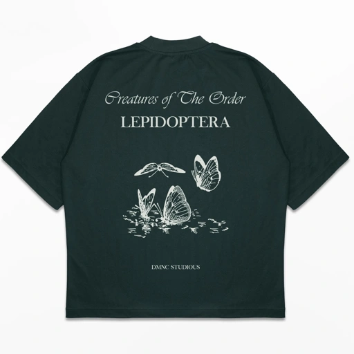 Image of DMNC Heavyweight Oversize Boxy T-Shirt – Lepidoptera 16s 255 GSM