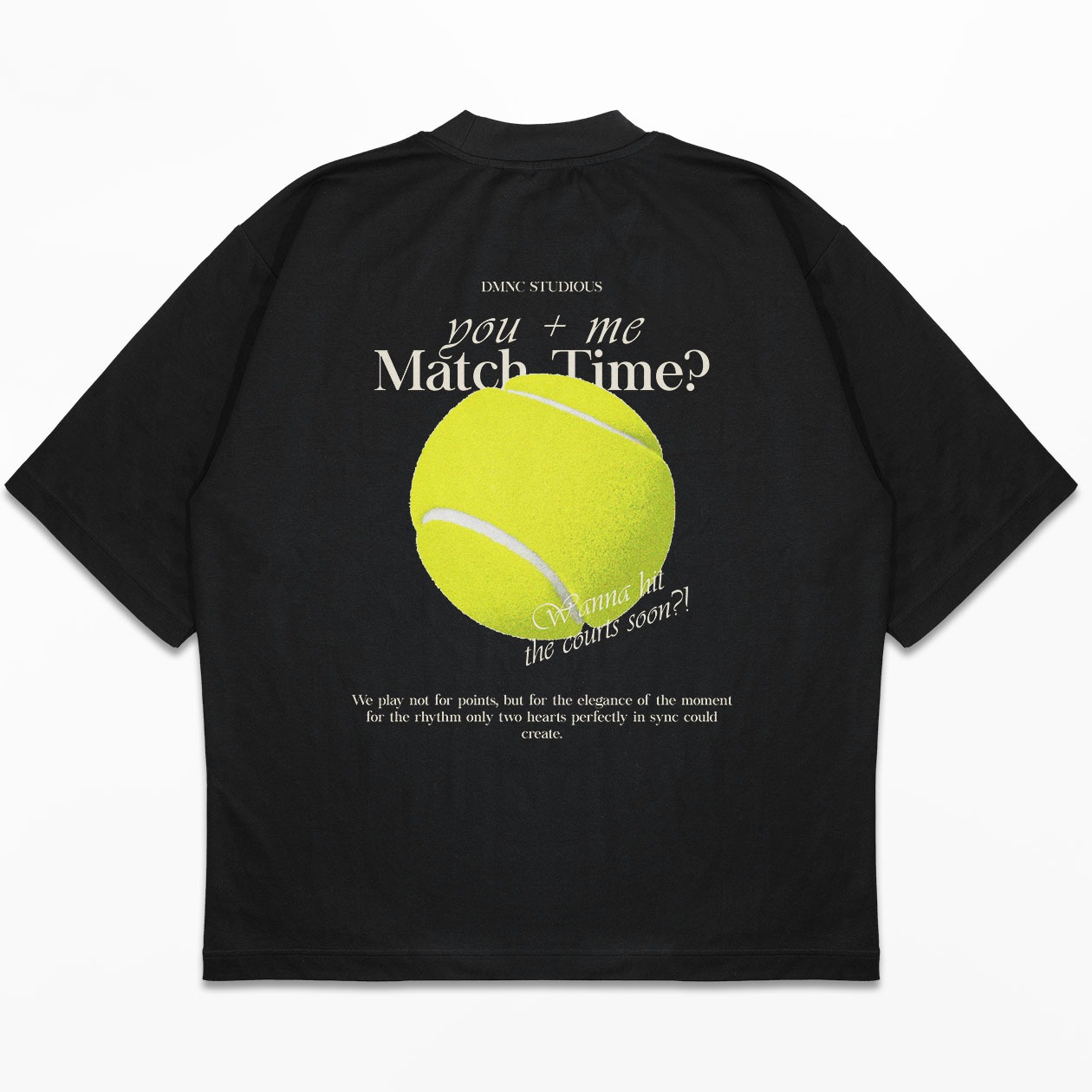 DMNC Heavyweight Oversize Boxy T-Shirt – Match Time 16s 255 GSM