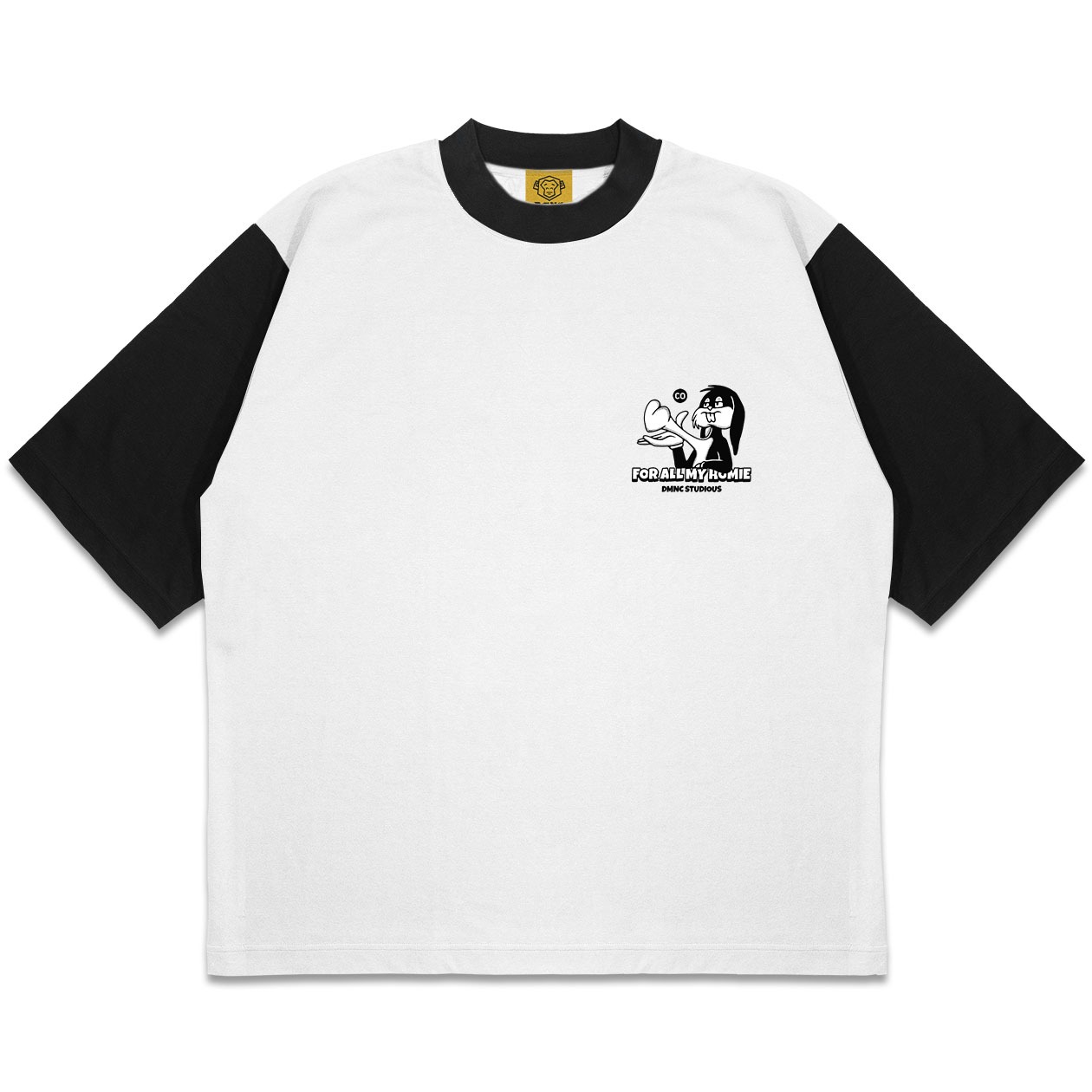 DMNC Ribbed Contrast Regular T-Shirt – Much Love 16s 255 GSM Unisex